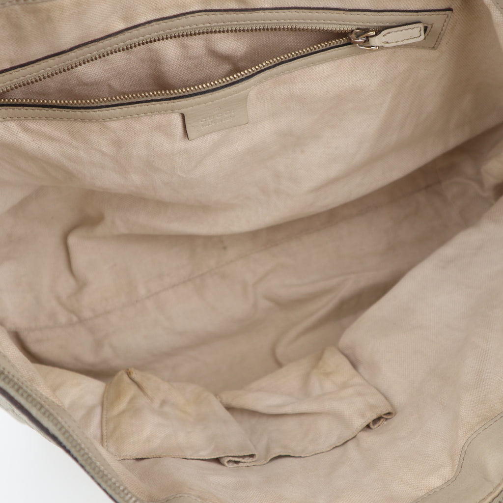 C2620 Gucci Tote Bag Guccissima Lovely Heart | Pre-Owned Very Good Brown Guccissima Leather