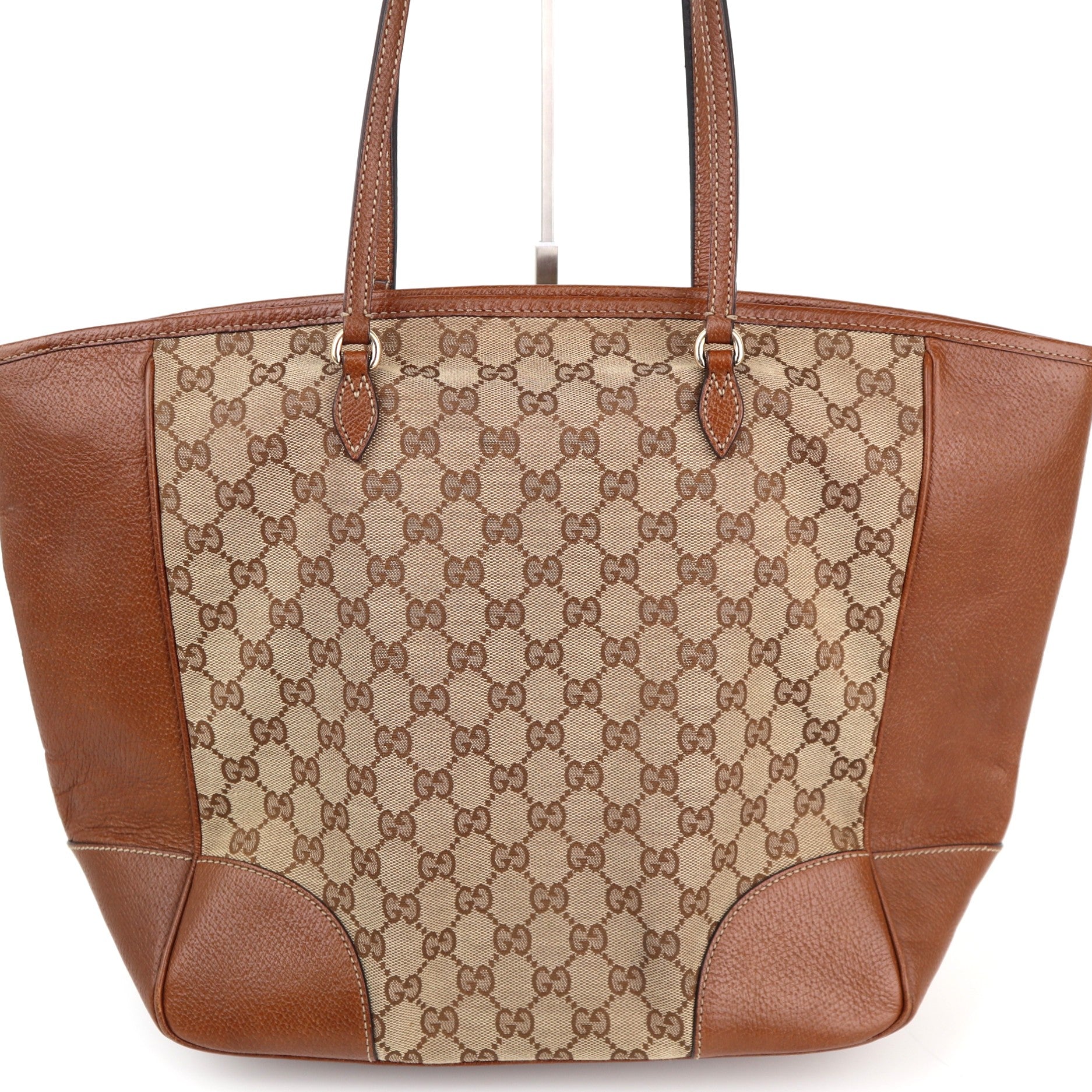Gucci GG Canvas Bree Tote Bag Tote Bag C1785 | Pre-Owned Very Good Brown GG Canvas