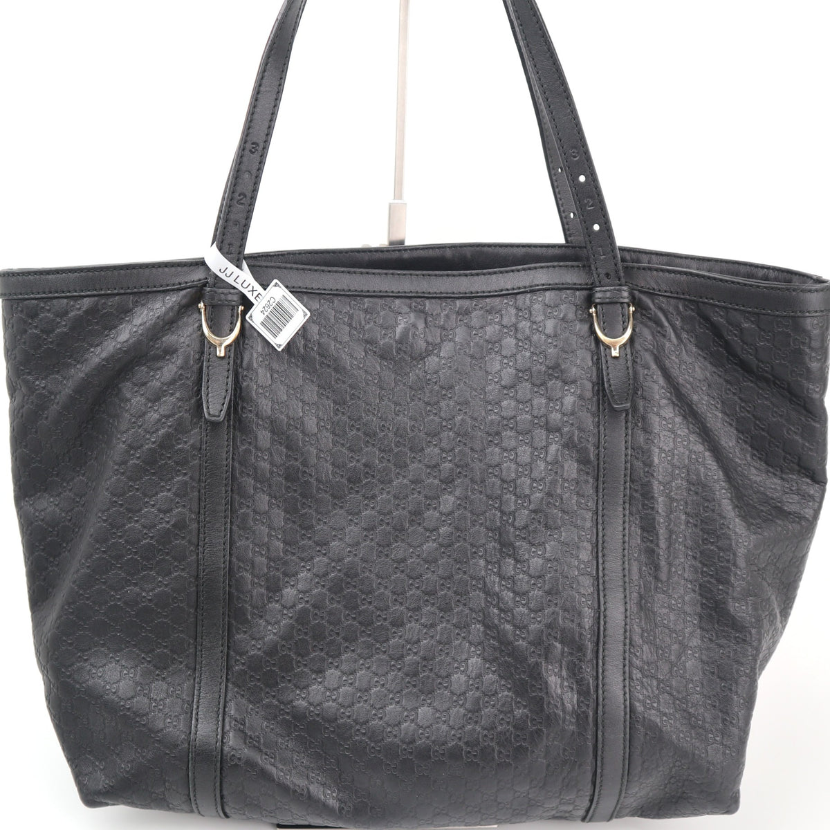 C2624 Gucci Tote Bag Microguccissima Black Tote Bag | Pre-Owned Excellent Black Microguccissima Leather