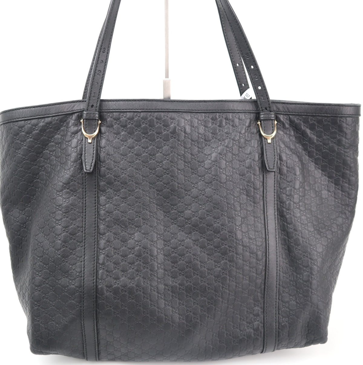 C2624 Gucci Tote Bag Microguccissima Black Tote Bag | Pre-Owned Excellent Black Microguccissima Leather