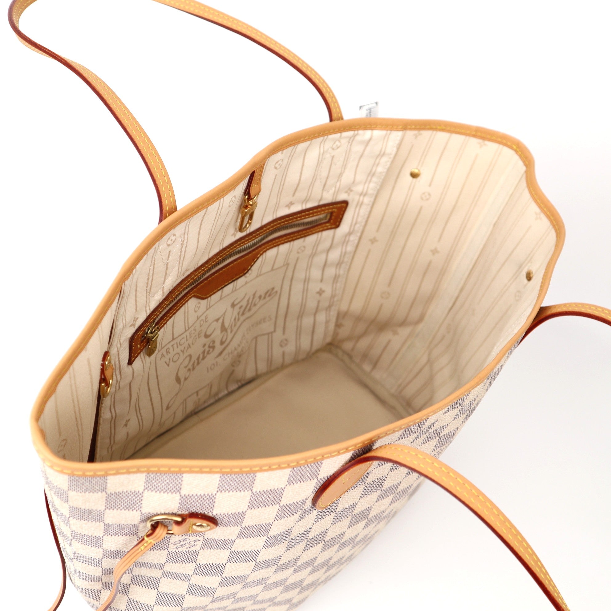 C1169 Louis Vuitton Damier Azur Neverfull MM-Pre Owned