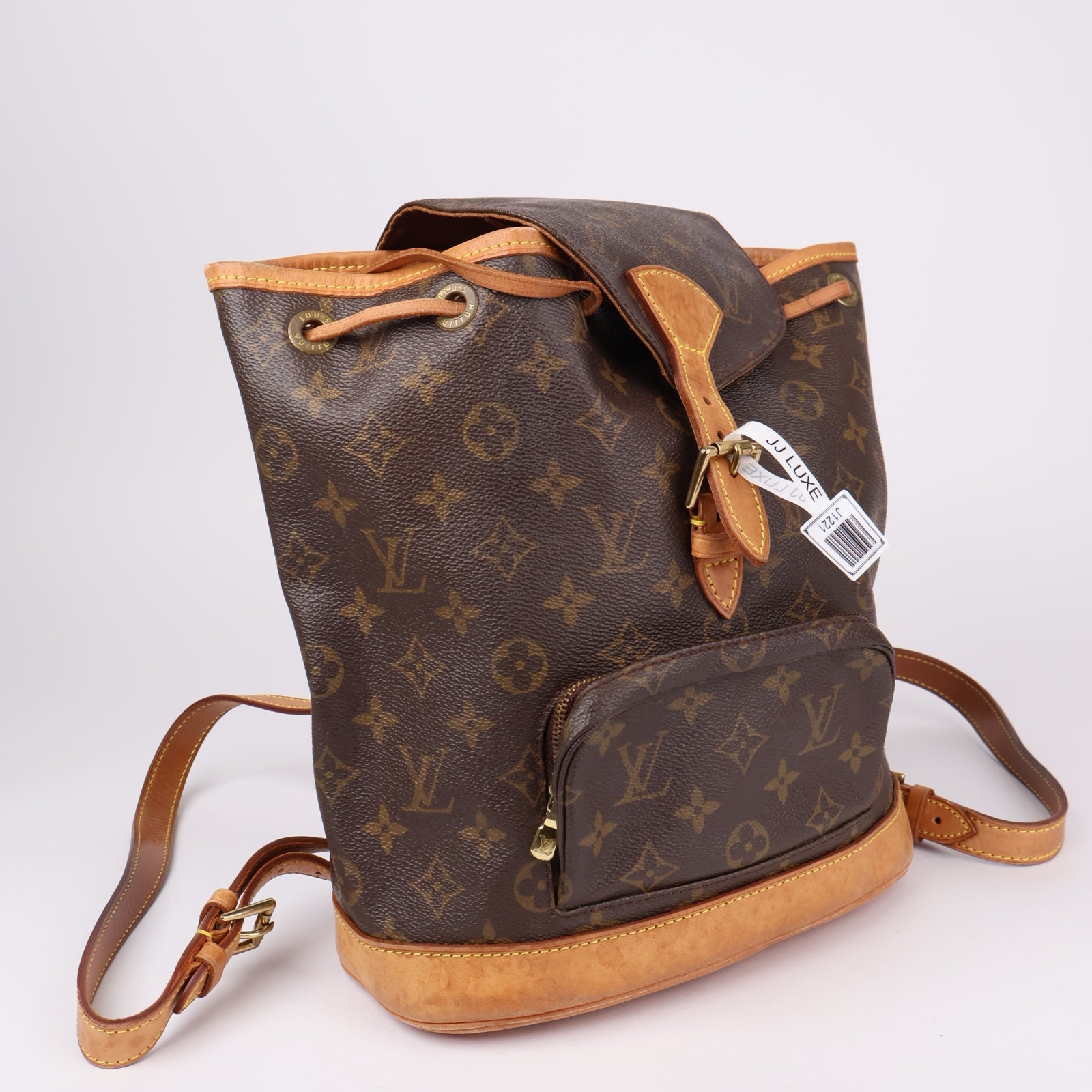 J1221-Louis Vuitton Montsouris Backpack in Brown- Pre Owned