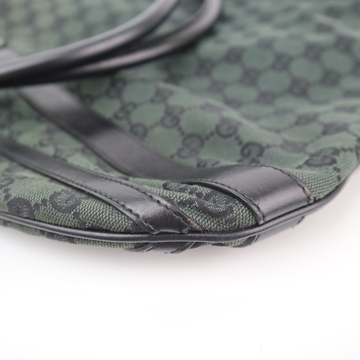 C2626# Gucci Shoulder Bag Monogram Medium Abbey Convertible Tote/Hobo | Pre-Owned Excellent Brown Monogram Canvas