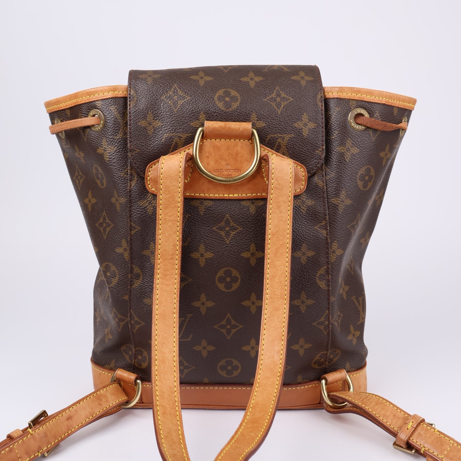 J1221-Louis Vuitton Montsouris Backpack in Brown- Pre Owned