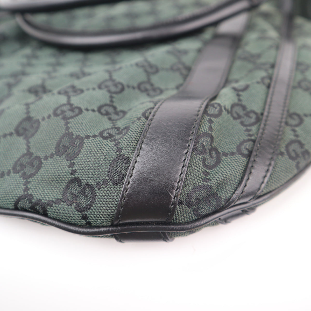 C2626# Gucci Shoulder Bag Monogram Medium Abbey Convertible Tote/Hobo | Pre-Owned Excellent Brown Monogram Canvas