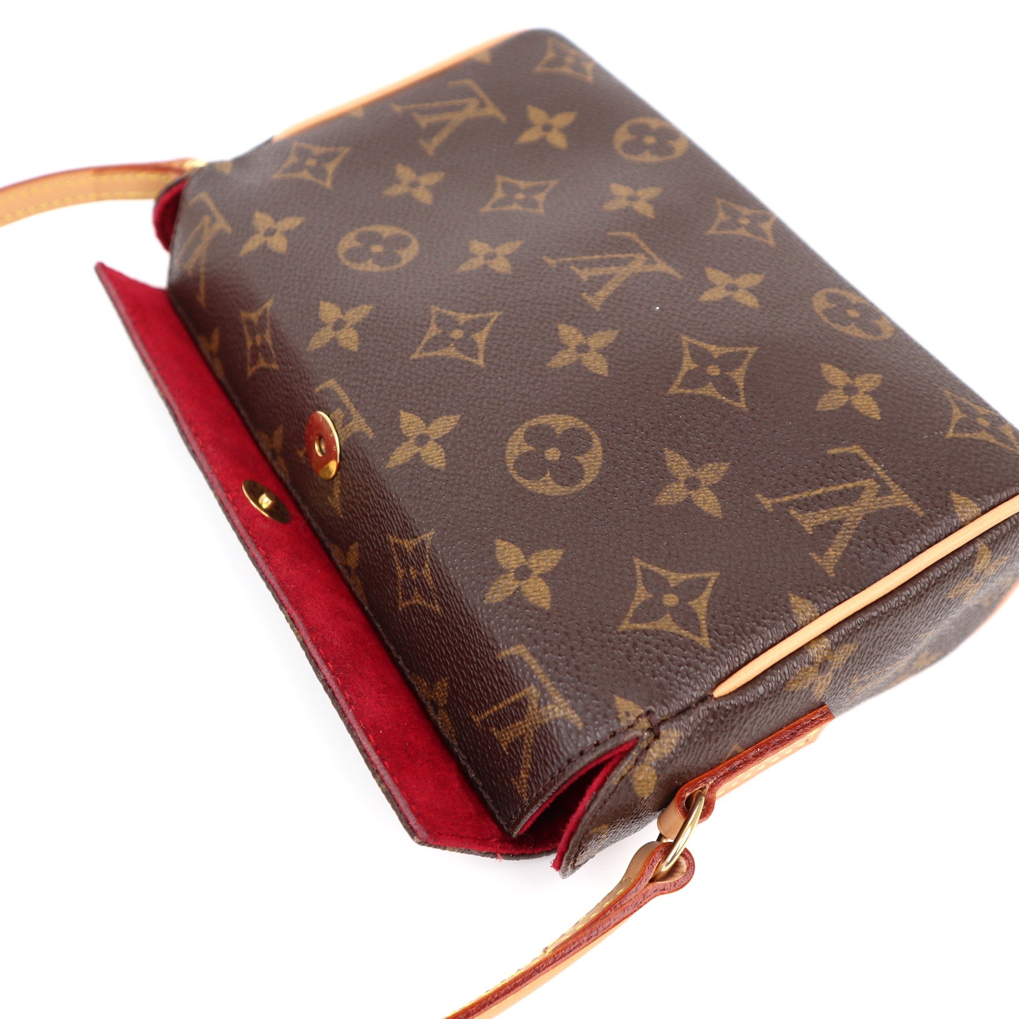 C1163 Louis Vuitton Brown Monogram Recital Bag-Pre Owned