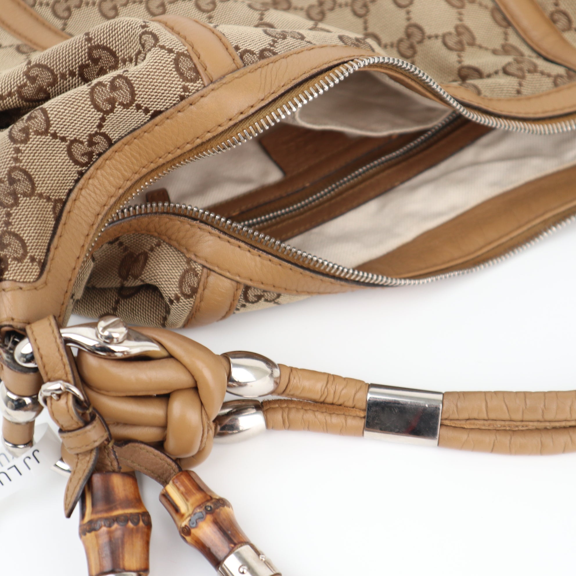 Gucci GG Canvas Techno Horsebit Hobo Shoulder Bag C1789 | Pre-Owned Very Good Brown GG Canvas