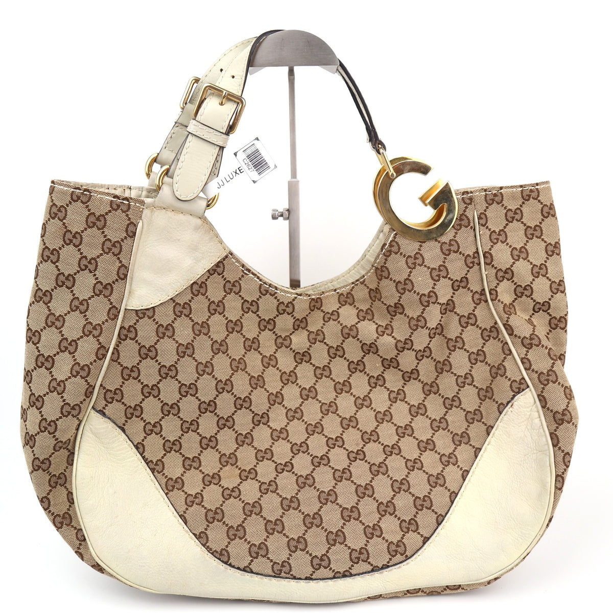 C2627 Gucci Tote Bag GG Canvas Charlotte | Pre-Owned Very Good Brown GG monogram Canvas