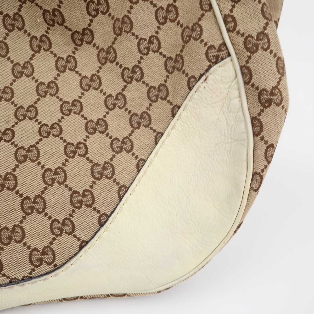 C2627 Gucci Tote Bag GG Canvas Charlotte | Pre-Owned Very Good Brown GG monogram Canvas