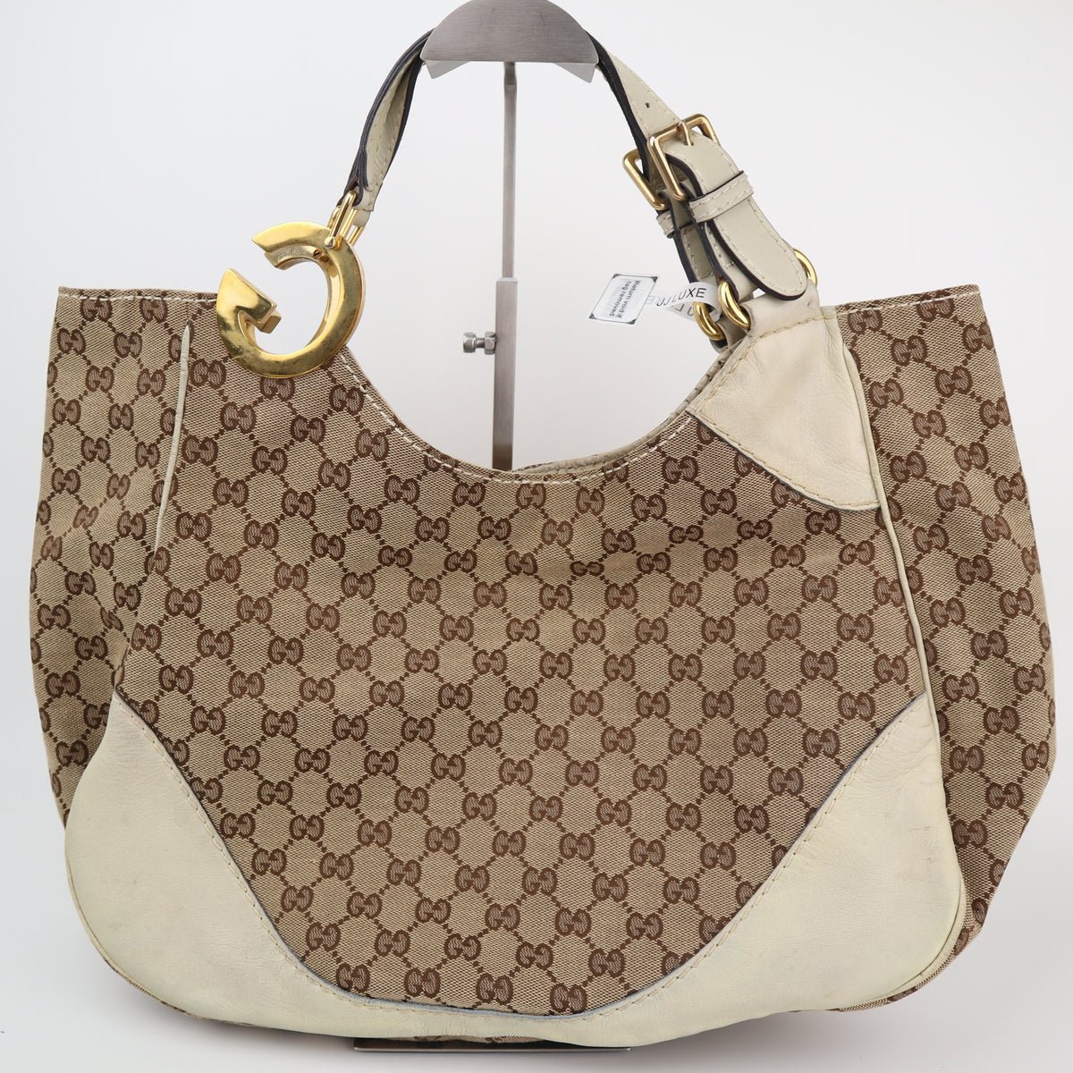 C2627 Gucci Tote Bag GG Canvas Charlotte | Pre-Owned Very Good Brown GG monogram Canvas