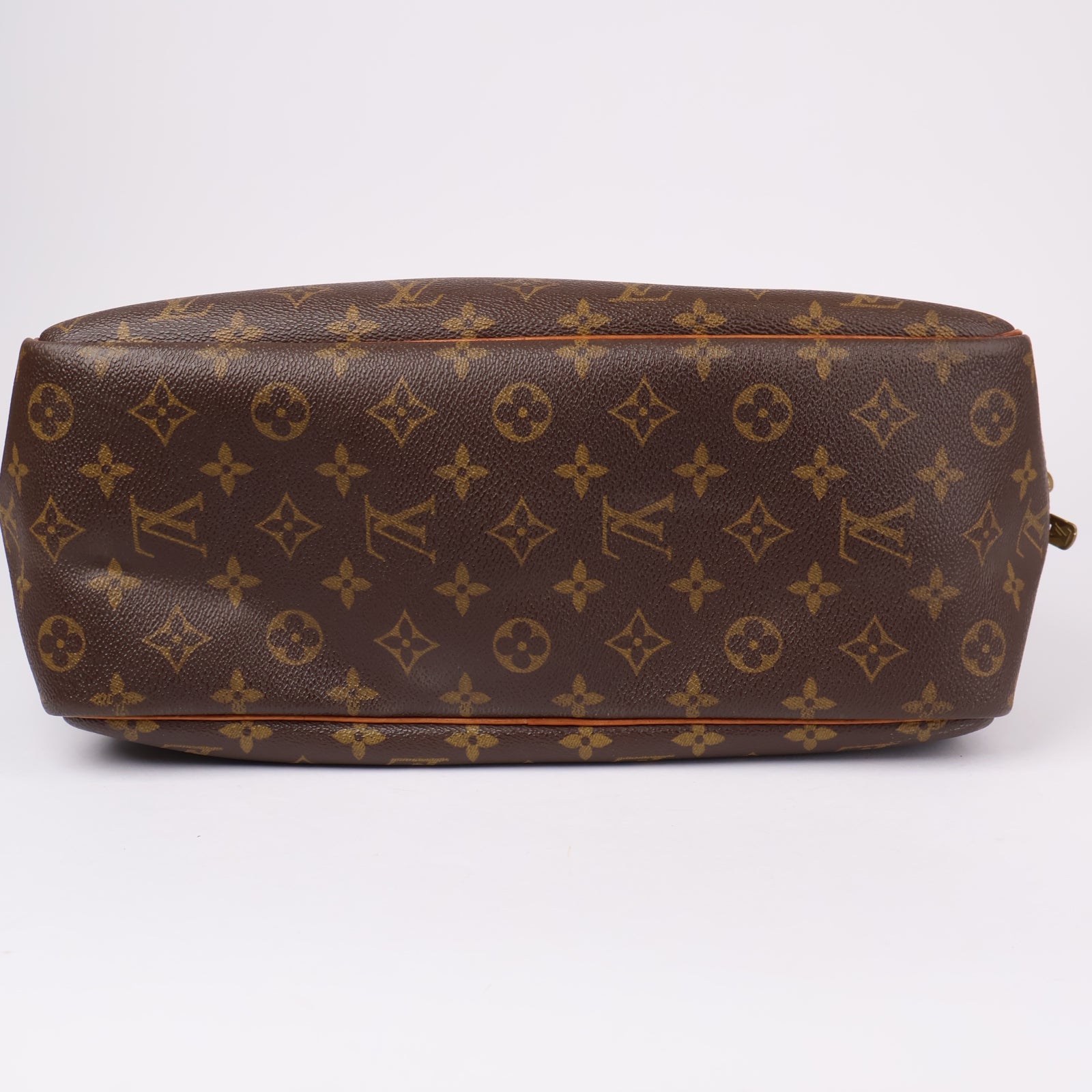 J1211-Louis Vuitton Deauville cloth handbag- Pre Owned
