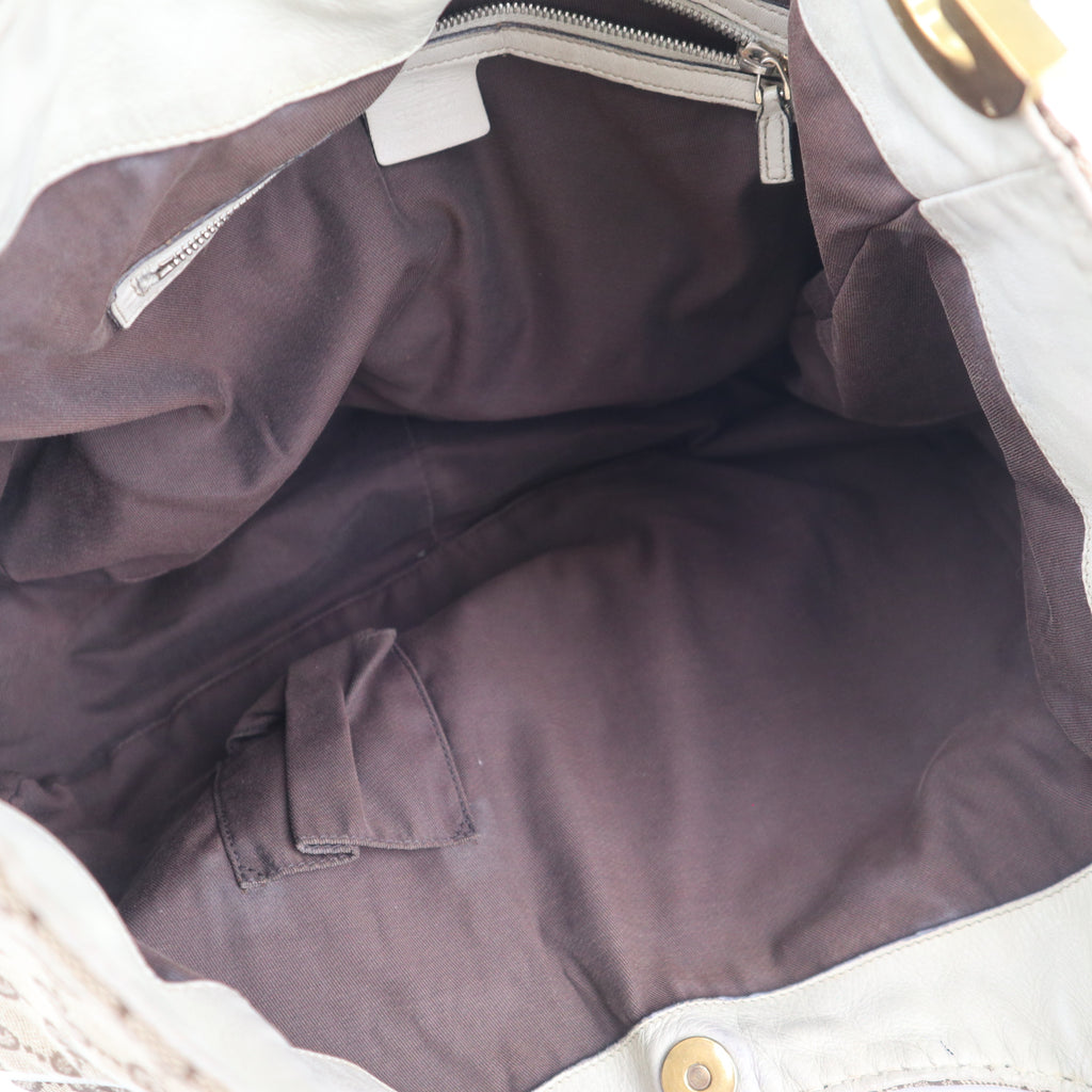C2627 Gucci Tote Bag GG Canvas Charlotte | Pre-Owned Very Good Brown GG monogram Canvas