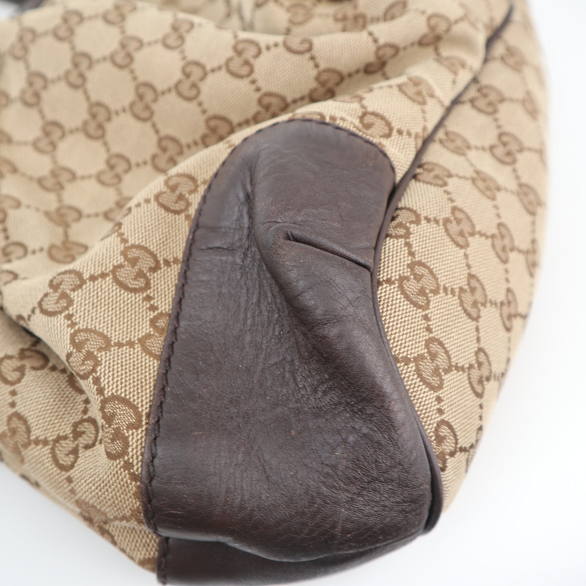 C2628 Gucci Shoulder Bag GG Canvas Sukey Tote/Shoulder Bag | Pre-Owned Very Good Brown GG monogram Canvas