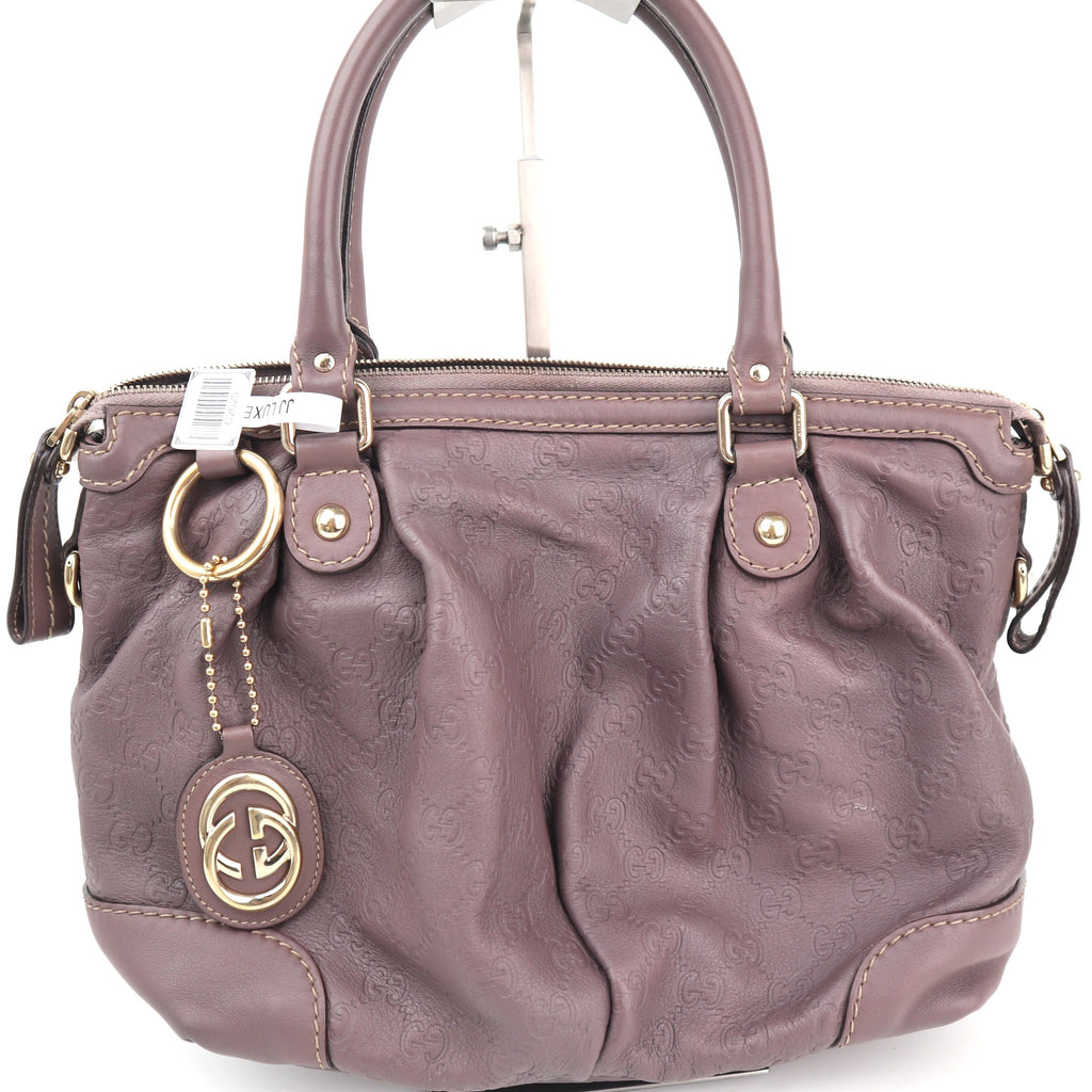 C2629# Gucci Shoulder Bag Guccissima Sukey 2-Way | Pre-Owned Excellent Brown Guccissima Leather