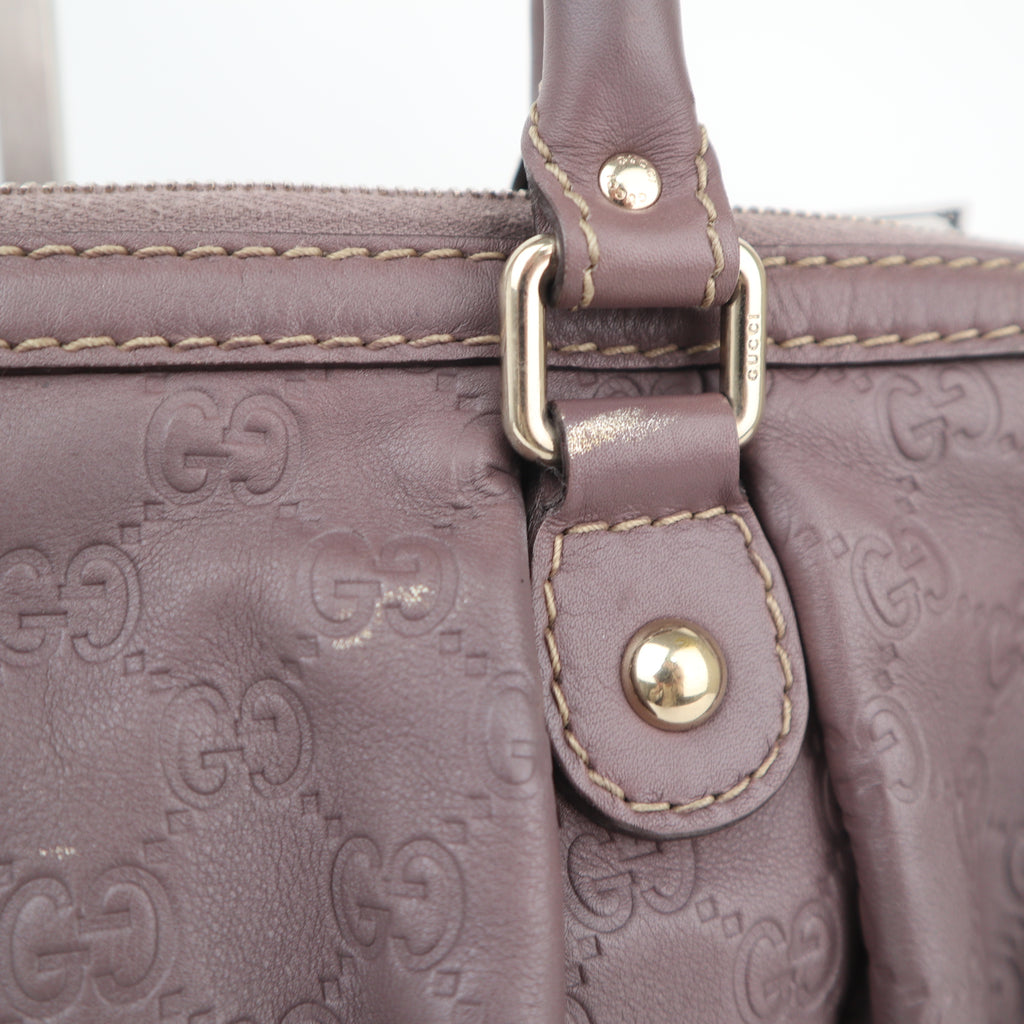 C2629# Gucci Shoulder Bag Guccissima Sukey 2-Way | Pre-Owned Excellent Brown Guccissima Leather