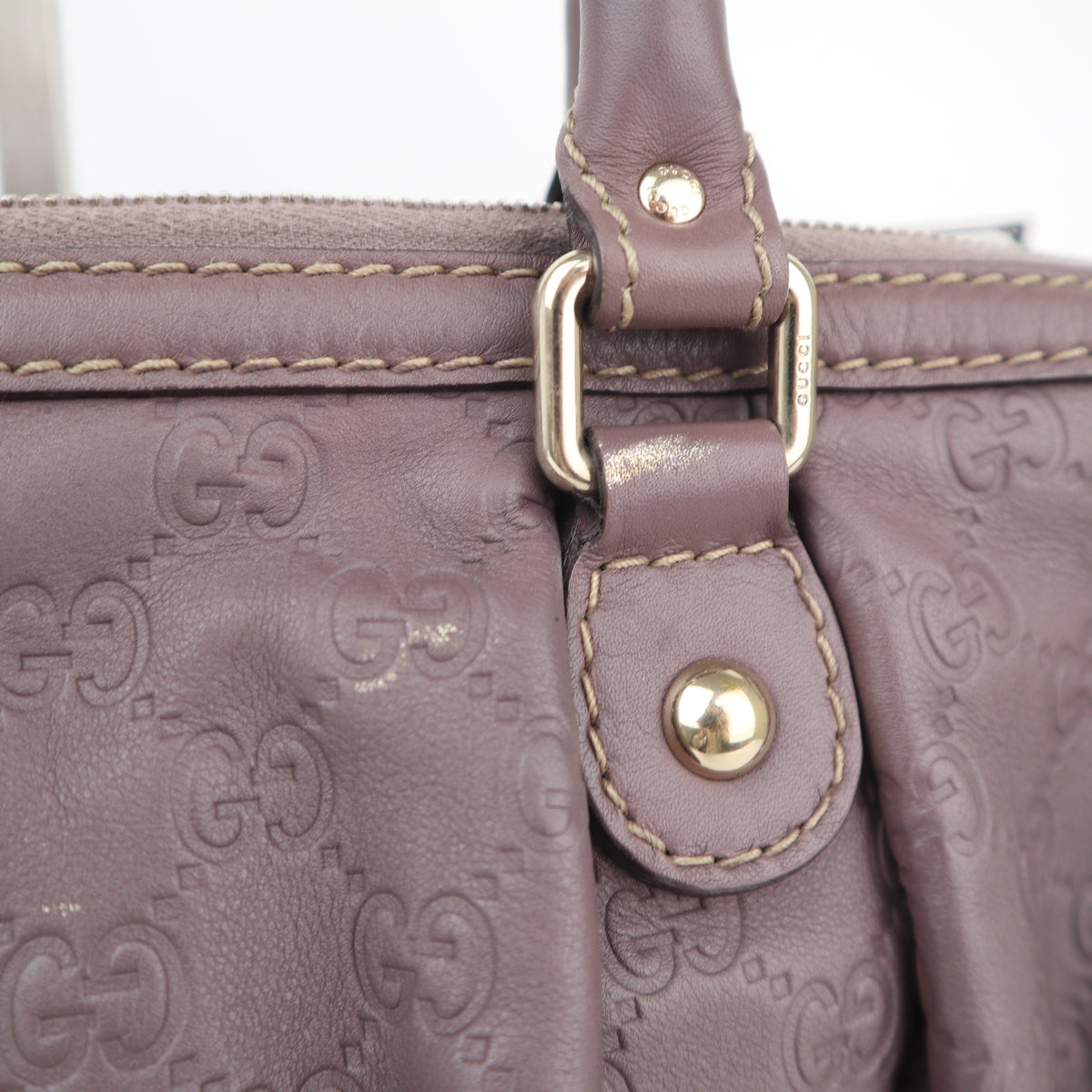 C2629# Gucci Shoulder Bag Guccissima Sukey 2-Way | Pre-Owned Excellent Brown Guccissima Leather