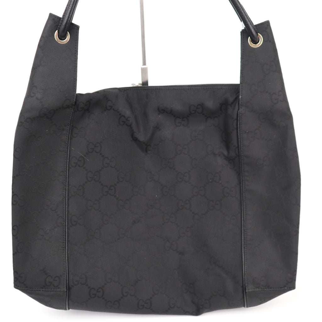 Gucci Black GG Monogram Hobo Shoulder Bag C1791 | Pre-Owned Very Good Black Monogram, GG Canvas