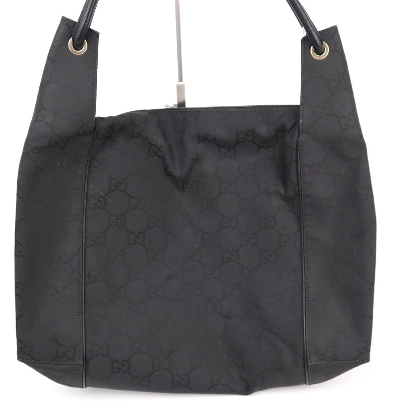 Gucci Black GG Monogram Hobo Shoulder Bag C1791# | Pre-Owned Very Good Black Monogram, GG Canvas