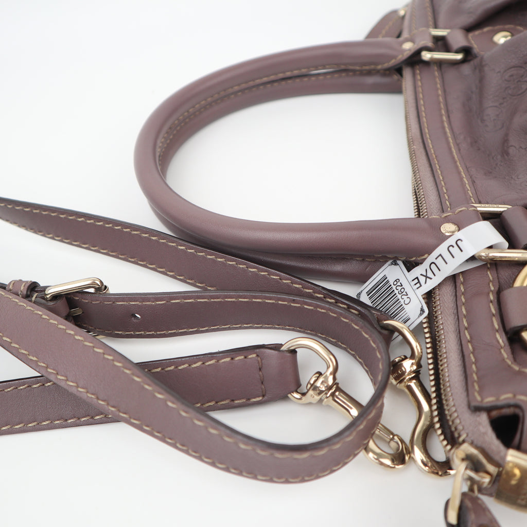 C2629# Gucci Shoulder Bag Guccissima Sukey 2-Way | Pre-Owned Excellent Brown Guccissima Leather