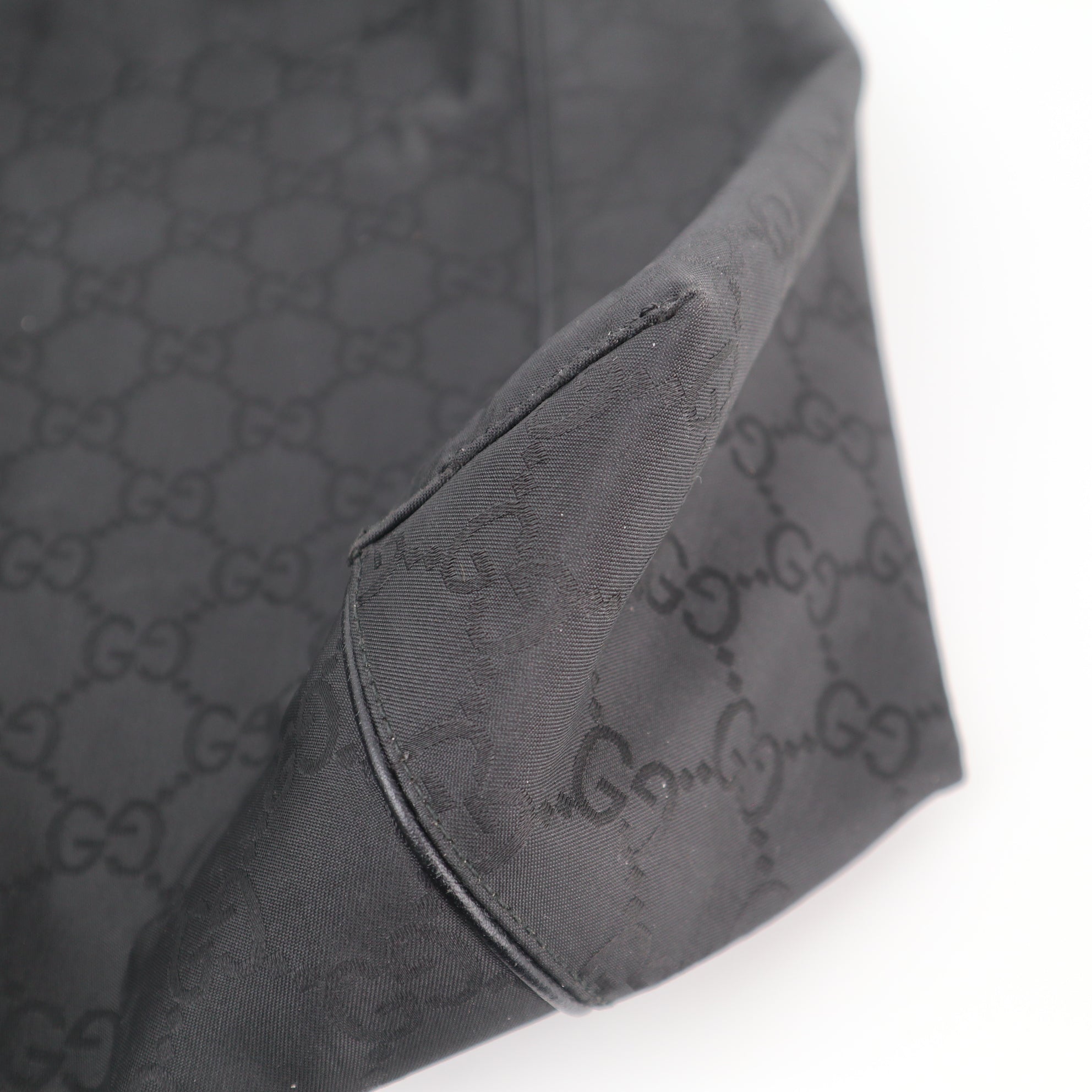 Gucci Black GG Monogram Hobo Shoulder Bag C1791 | Pre-Owned Very Good Black Monogram, GG Canvas