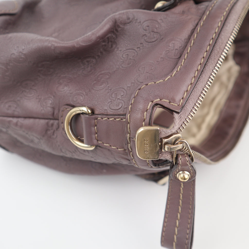 C2629# Gucci Shoulder Bag Guccissima Sukey 2-Way | Pre-Owned Excellent Brown Guccissima Leather
