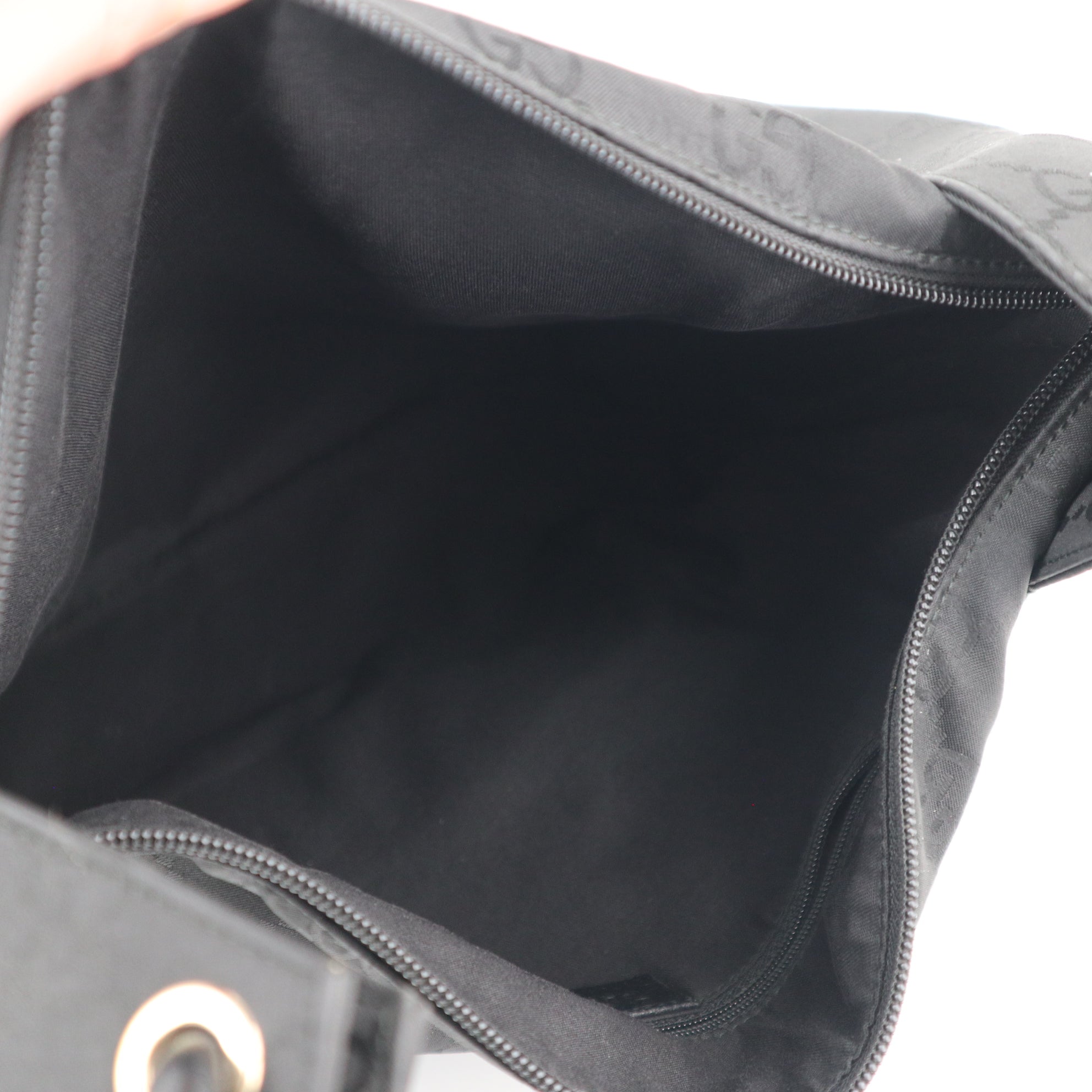 Gucci Black GG Monogram Hobo Shoulder Bag C1791 | Pre-Owned Very Good Black Monogram, GG Canvas
