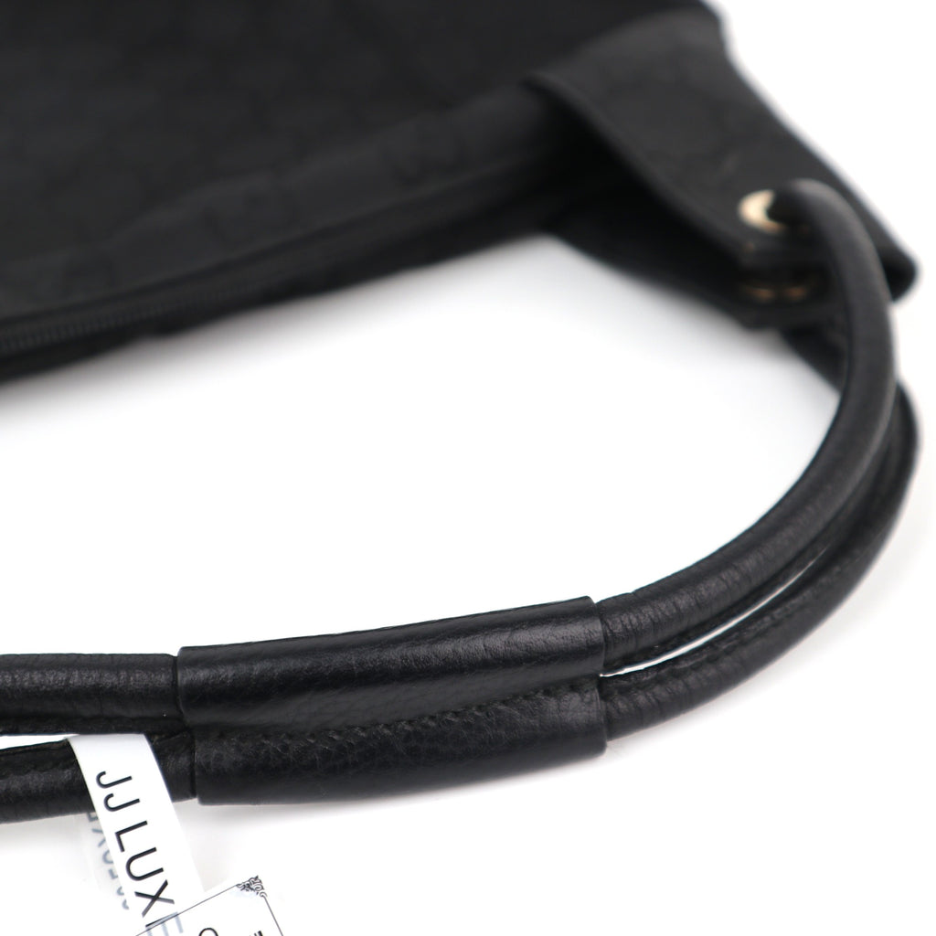 Gucci Black GG Monogram Hobo Shoulder Bag C1791 | Pre-Owned Very Good Black Monogram, GG Canvas