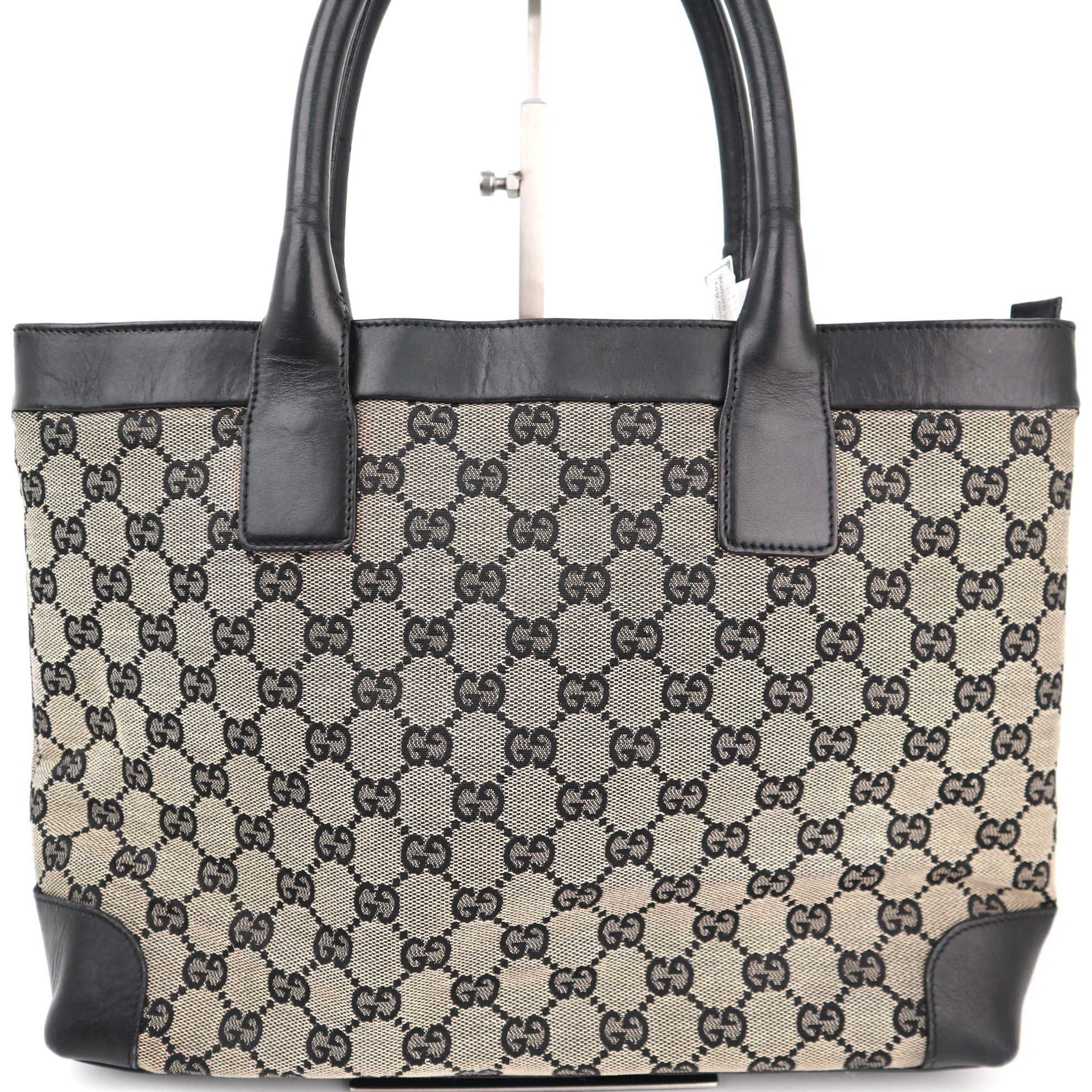 Gucci GG Monogram Vintage Canvas Tote Bag Tote Bag C1792 | Pre-Owned Very Good Brown Monogram, GG Canvas