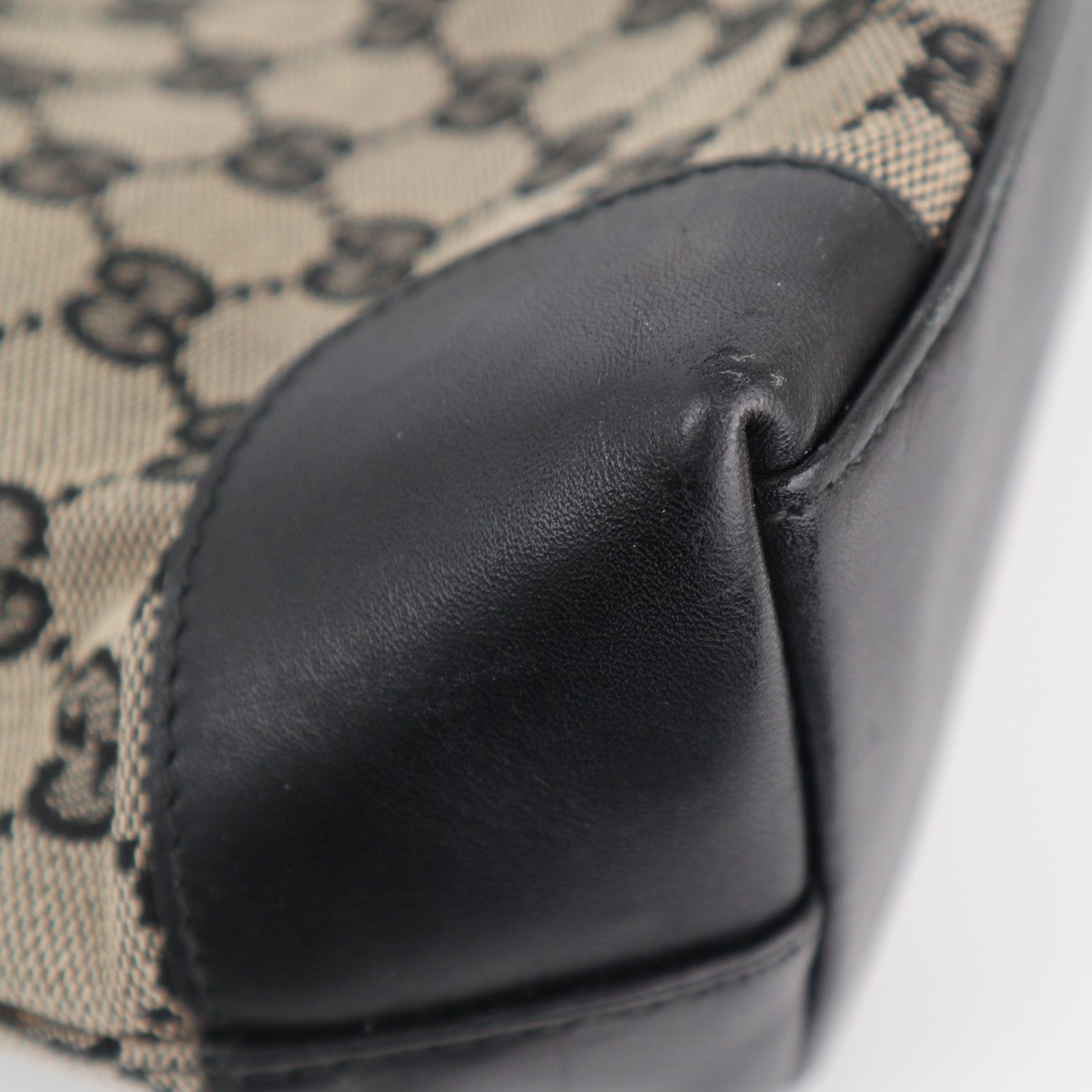 Gucci GG Monogram Vintage Canvas Tote Bag Tote Bag C1792 | Pre-Owned Very Good Brown Monogram, GG Canvas