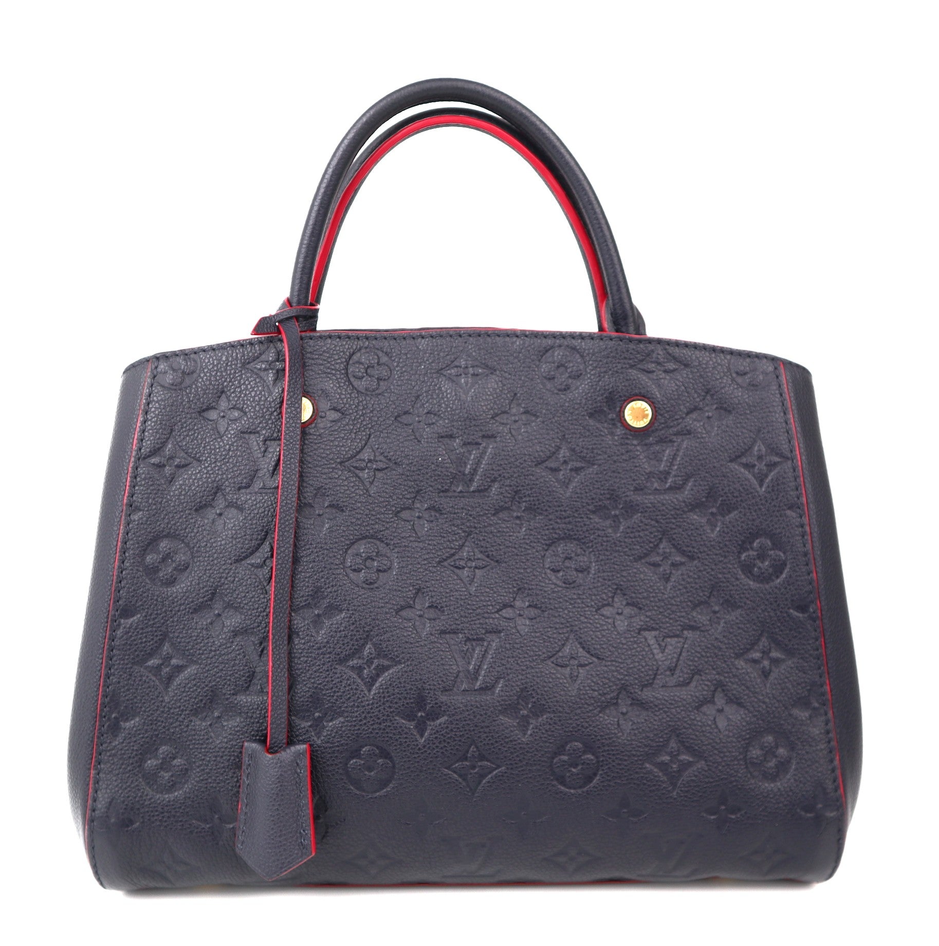 C1174 Louis Vuitton Montaigne Handbag Monogram Empreinte Leather MM satchel- Pre Owned