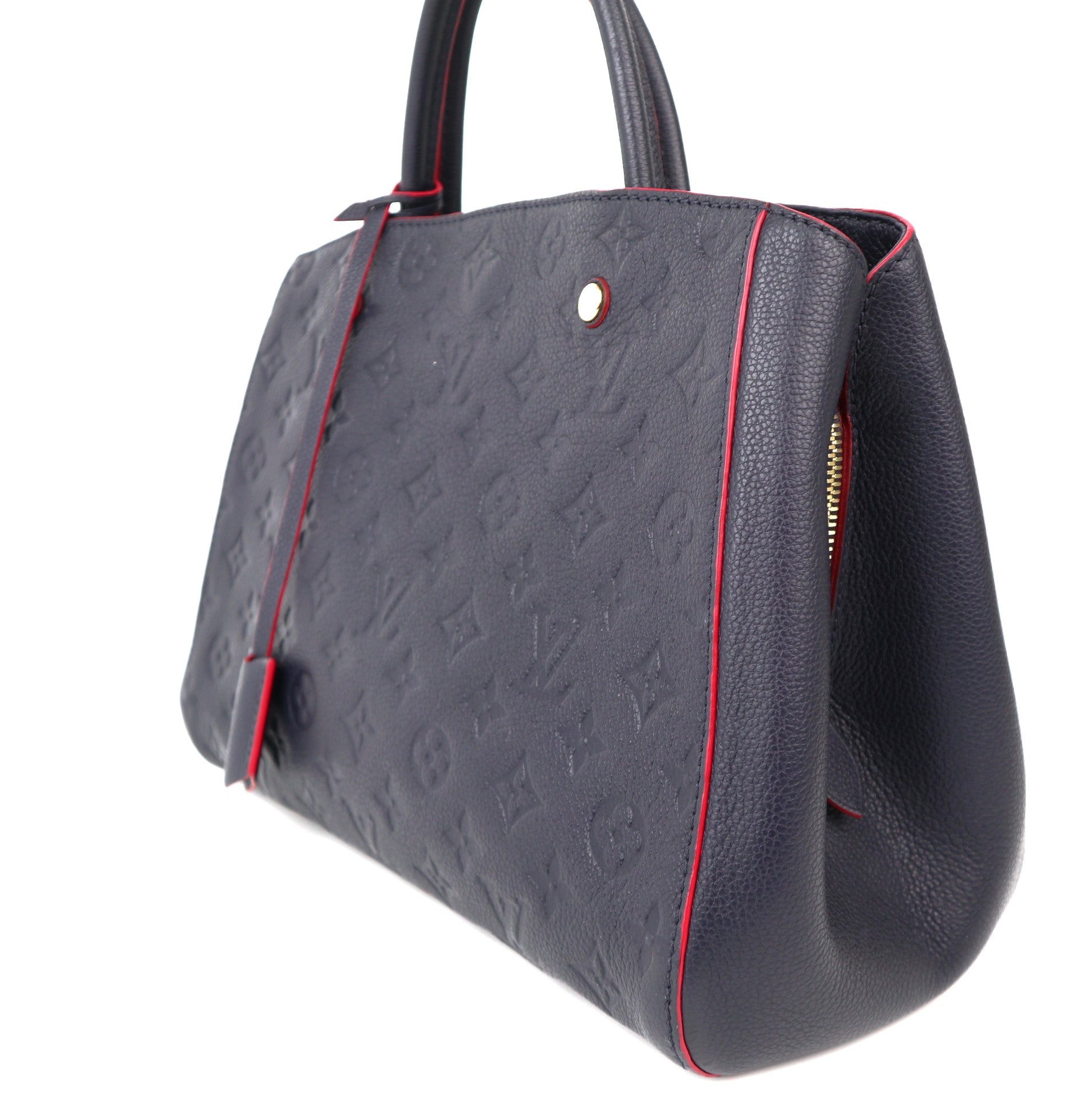 C1174 Louis Vuitton Montaigne Handbag Monogram Empreinte Leather MM satchel- Pre Owned