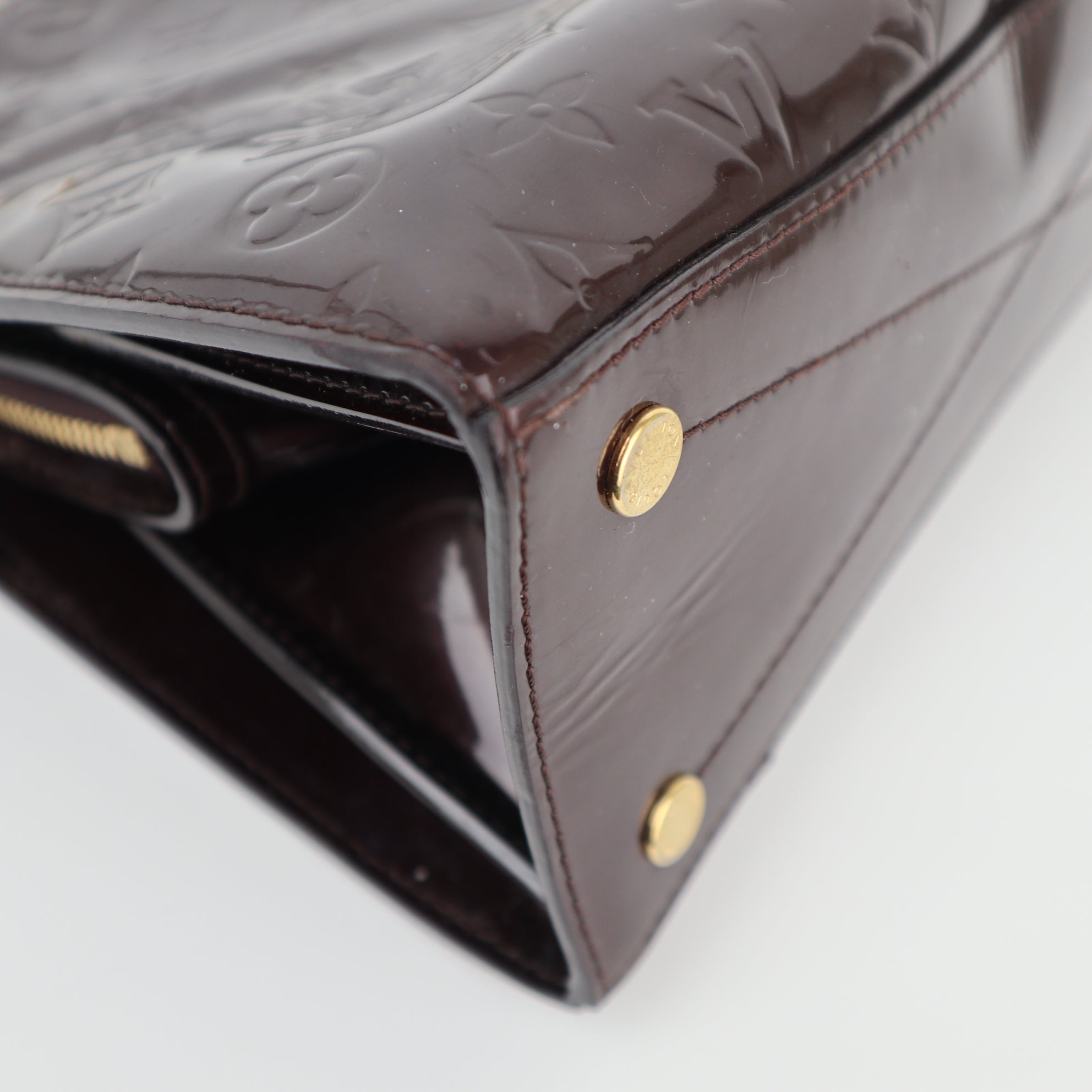 Louis Vuitton Monogram Vernis Virginia Shoulder Bag C1794 | Pre-Owned Very Good Brown Monogram, Vernis Canvas, Leather