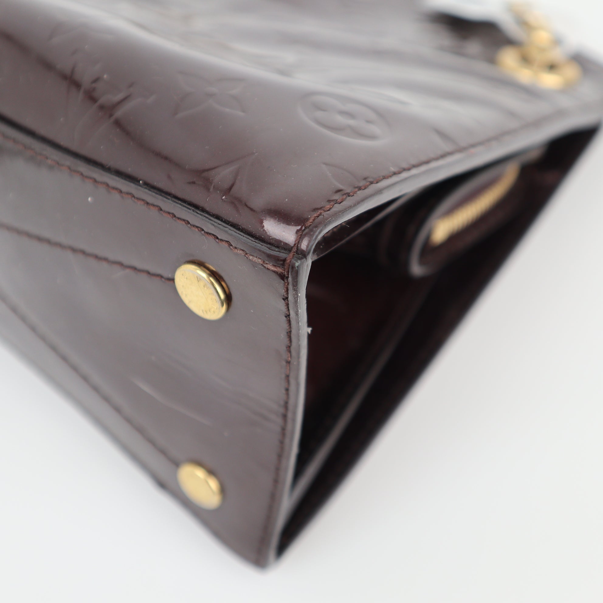 Louis Vuitton Monogram Vernis Virginia Shoulder Bag C1794 | Pre-Owned Very Good Brown Monogram, Vernis Canvas, Leather