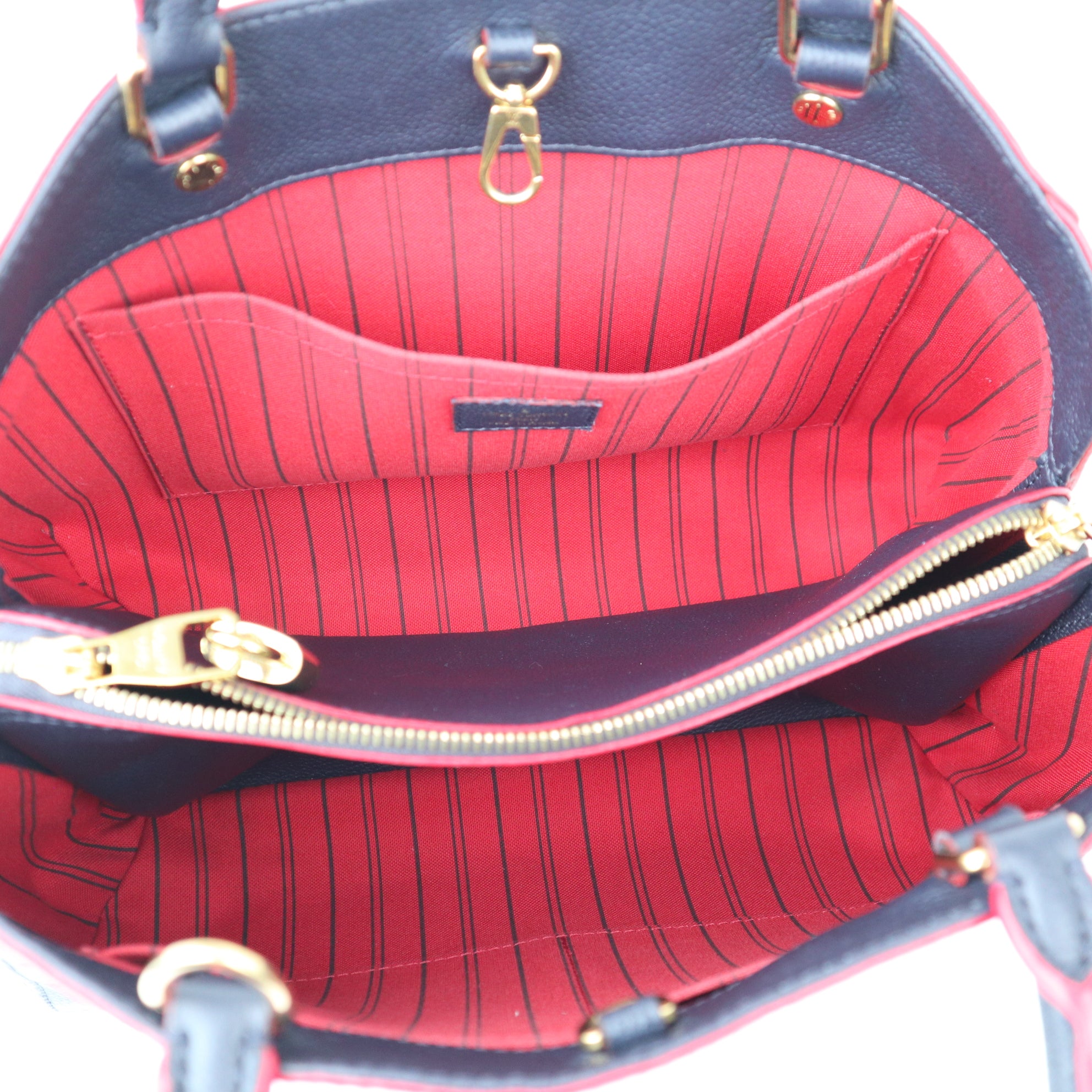 C1174 Louis Vuitton Montaigne Handbag Monogram Empreinte Leather MM satchel- Pre Owned