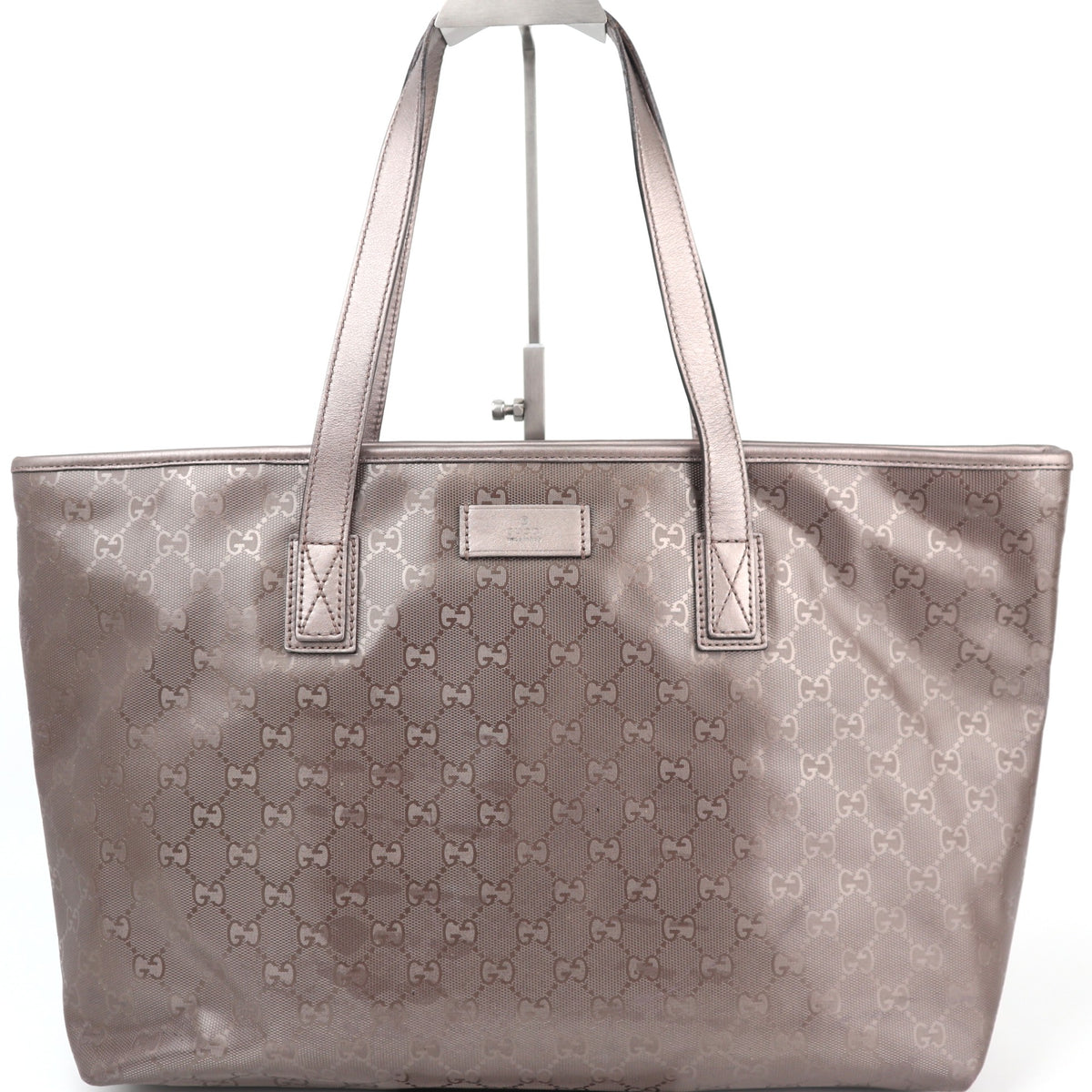 C2635 Gucci Tote Bag GG Imprimé PVC Medium light purple | Pre-Owned Very Good Light Purple GG monogram PVC, Canvas