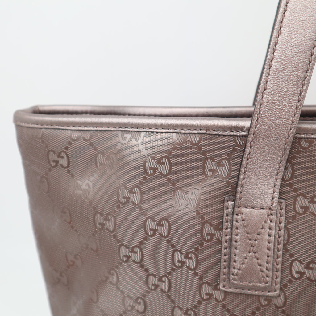 C2635 Gucci Tote Bag GG Imprimé PVC Medium light purple | Pre-Owned Very Good Light Purple GG monogram PVC, Canvas