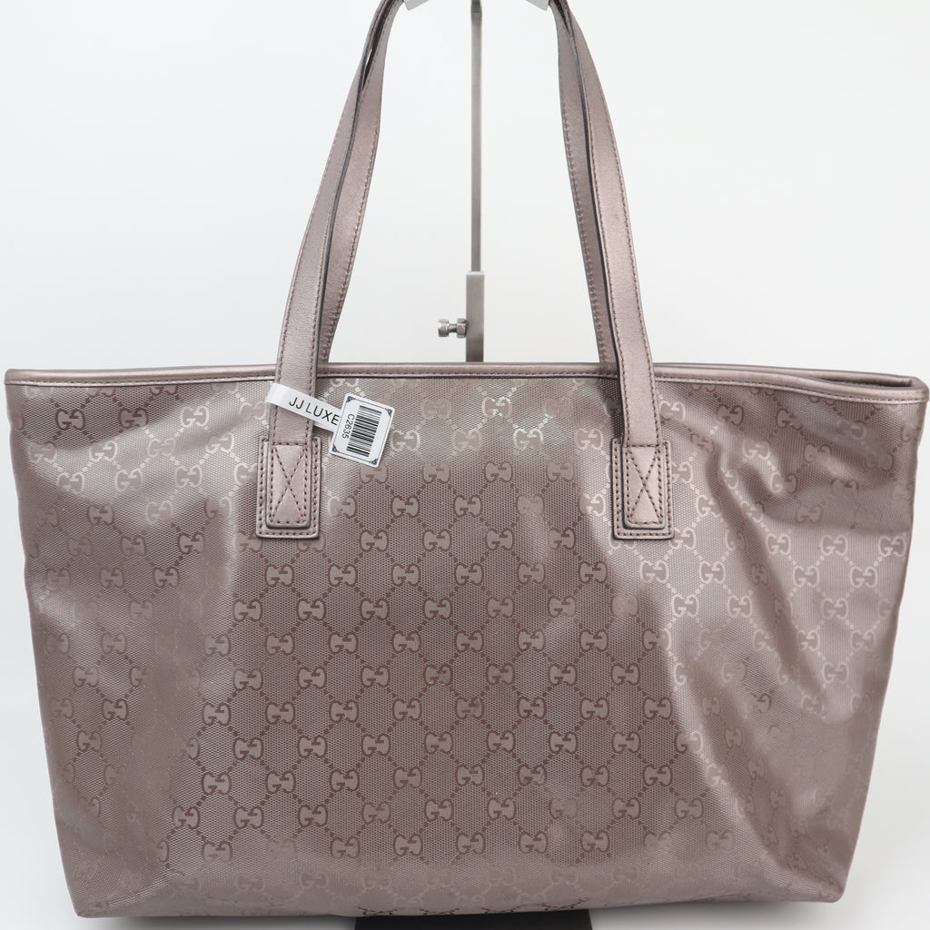 C2635 Gucci Tote Bag GG Imprimé PVC Medium light purple | Pre-Owned Very Good Light Purple GG monogram PVC, Canvas