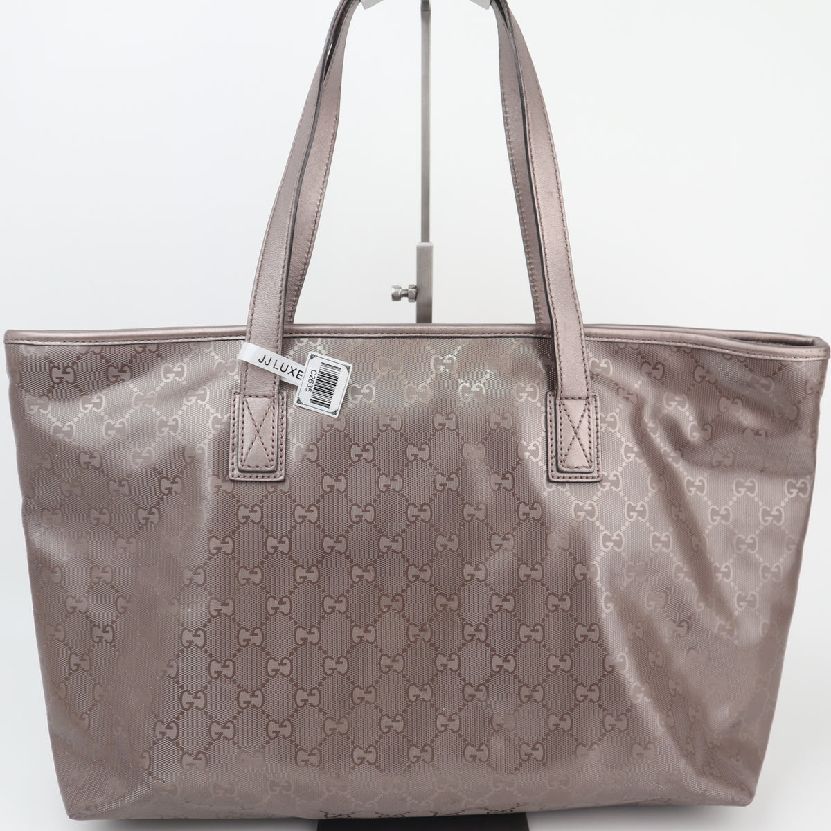 C2635 Gucci Tote Bag GG Imprimé PVC Medium light purple | Pre-Owned Very Good Light Purple GG monogram PVC, Canvas