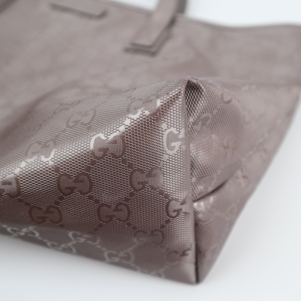 C2635 Gucci Tote Bag GG Imprimé PVC Medium light purple | Pre-Owned Very Good Light Purple GG monogram PVC, Canvas