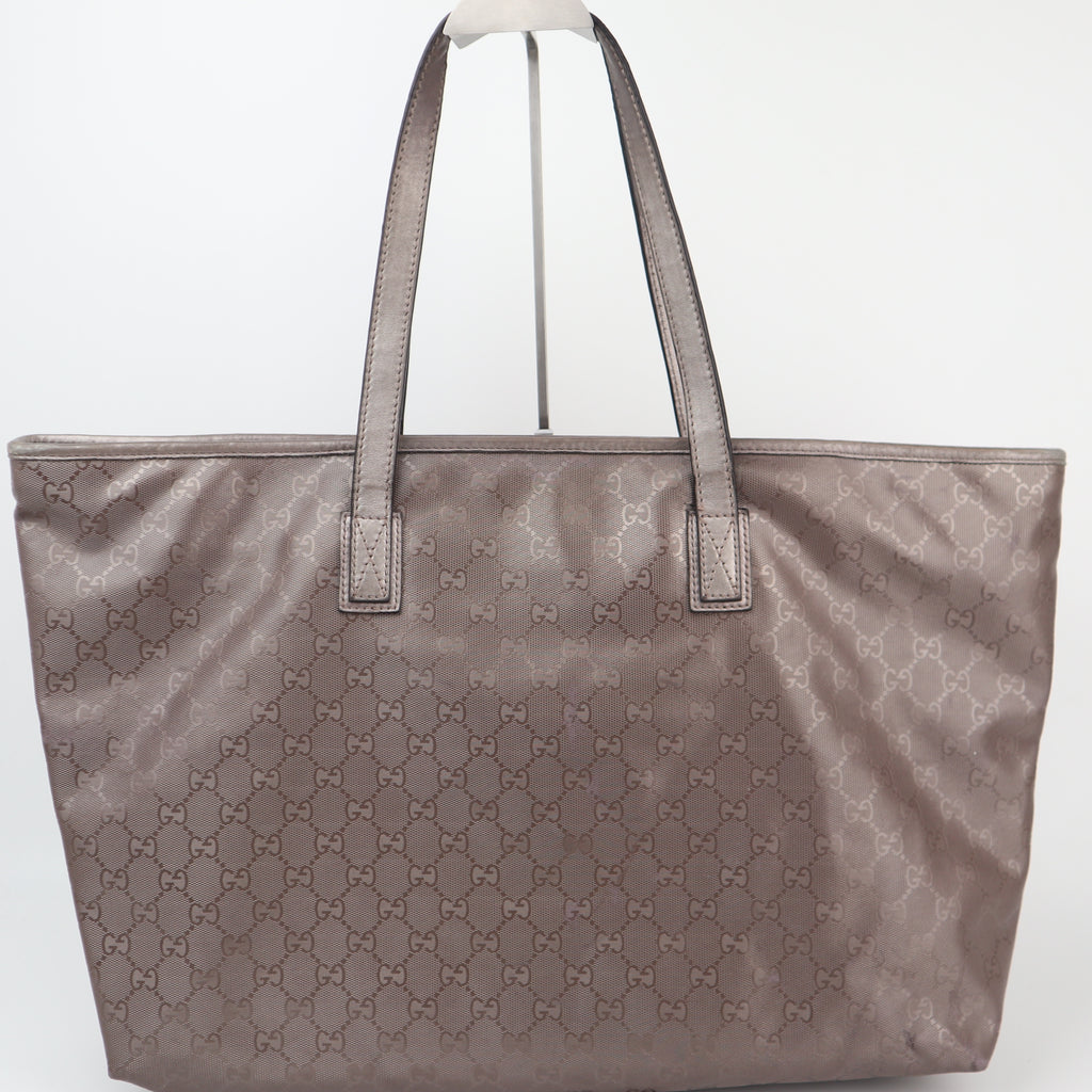 C2634 Gucci Tote Bag GG Imprimé PVC Large light purple | Pre-Owned Very Good Light Purple GG monogram PVC, Canvas