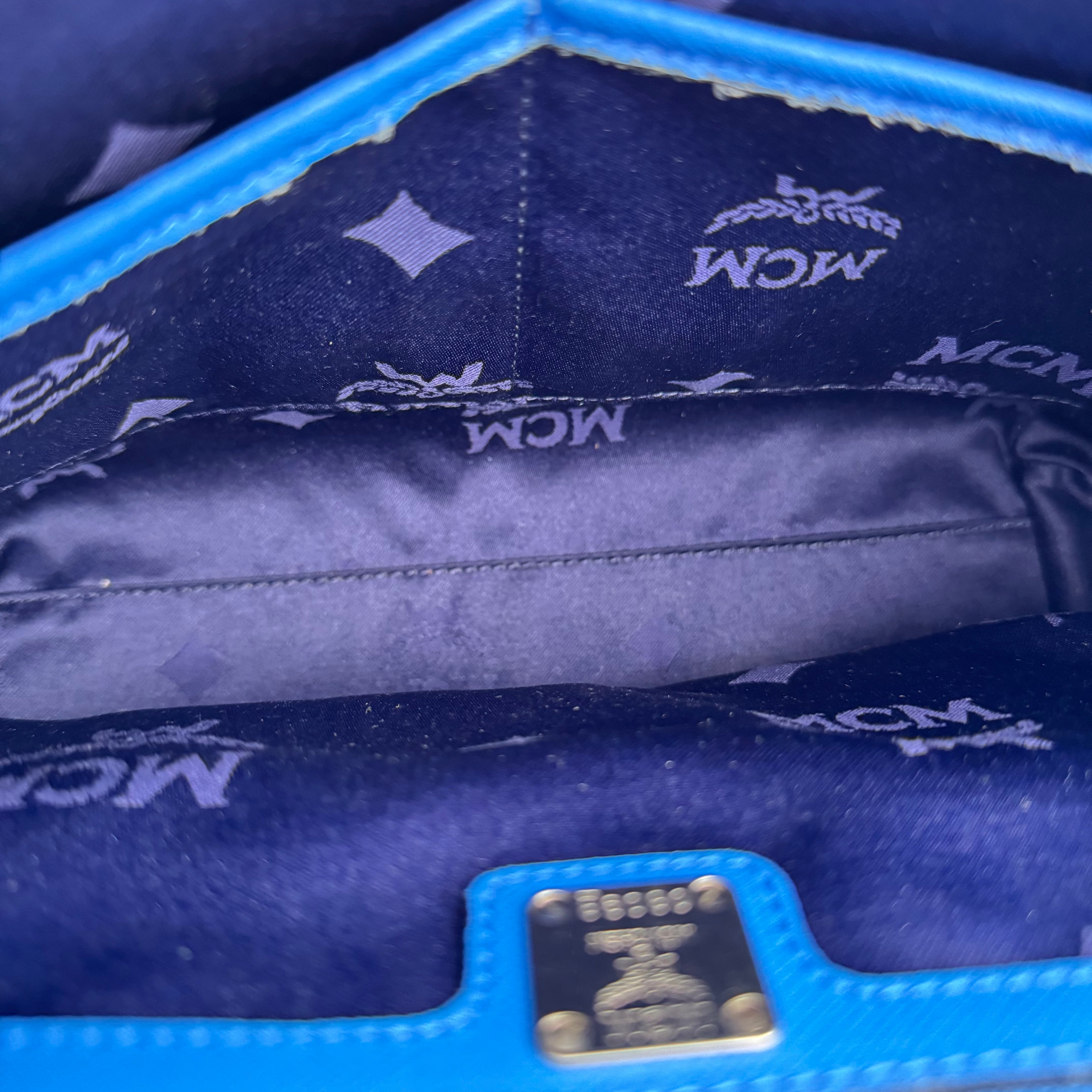 J3539 MCM leather 2 ways bag- Pre Owned