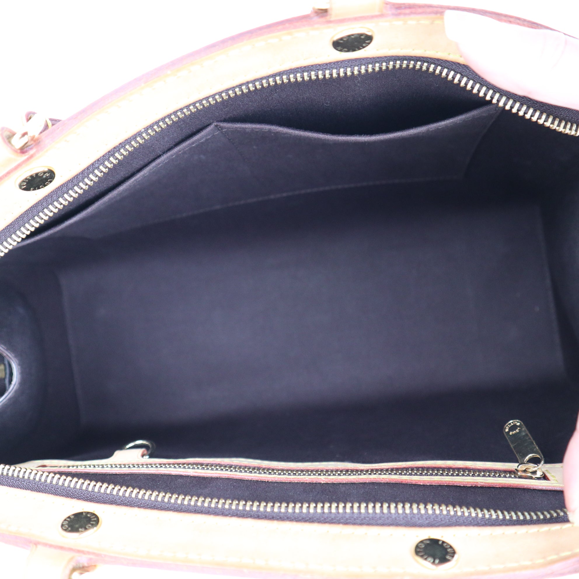 C1182 Louis Vuitton Amarante Monogram Vernis Brea MM Bag-Pre Owned