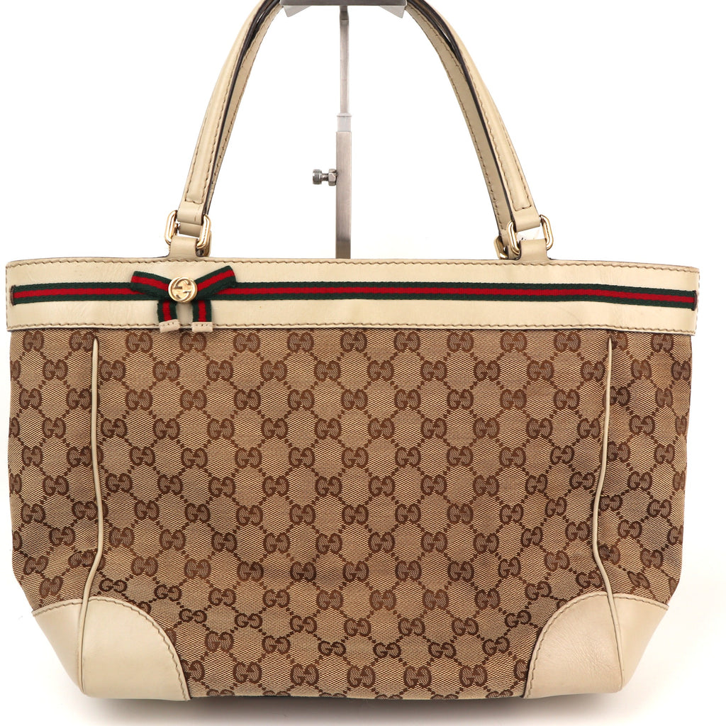 Gucci GG Canvas Web Mayfair Shoulder Bag C1798# | Pre-Owned Very Good Brown GG, Web Canvas