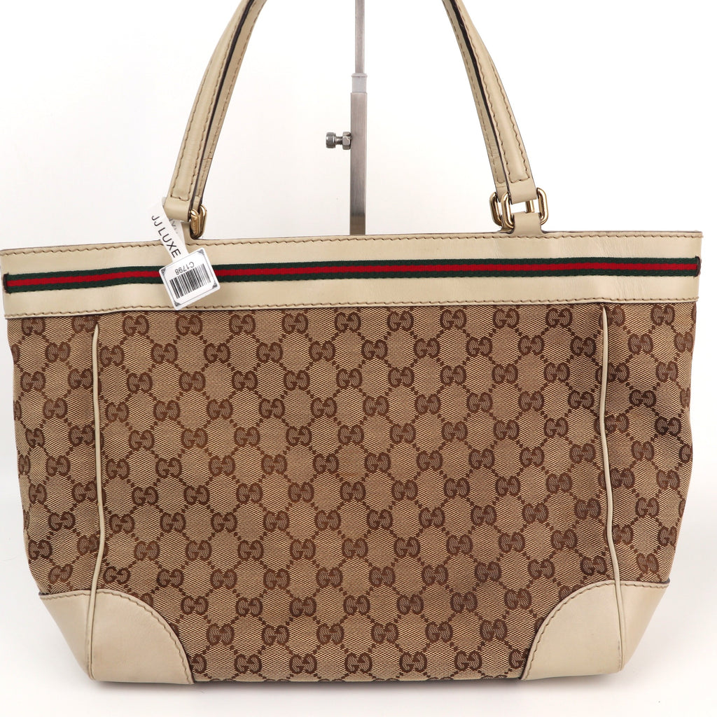 Gucci GG Canvas Web Mayfair Shoulder Bag C1798# | Pre-Owned Very Good Brown GG, Web Canvas