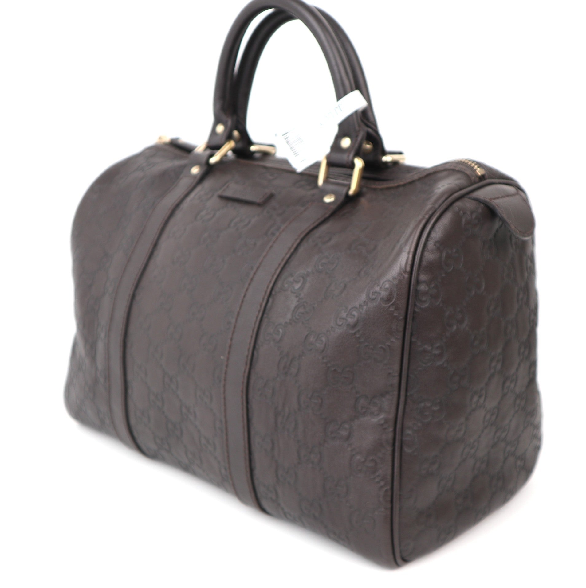 C1177 Gucci Brown Guccissima Leather Medium Joy Boston Bag-Pre Owned
