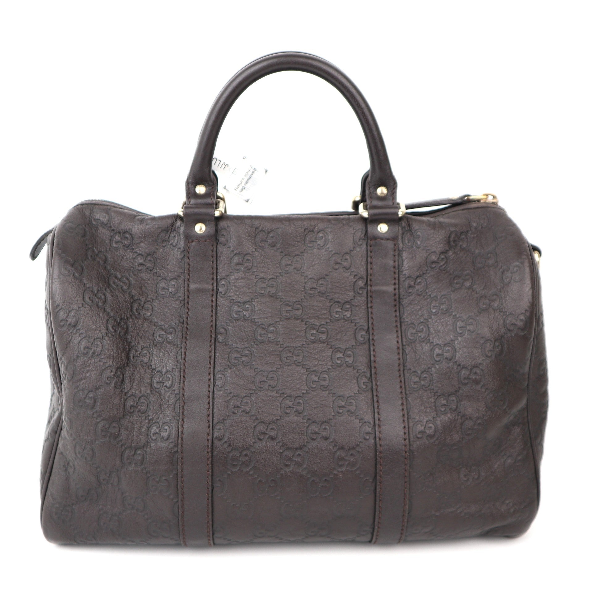 C1177 Gucci Brown Guccissima Leather Medium Joy Boston Bag-Pre Owned
