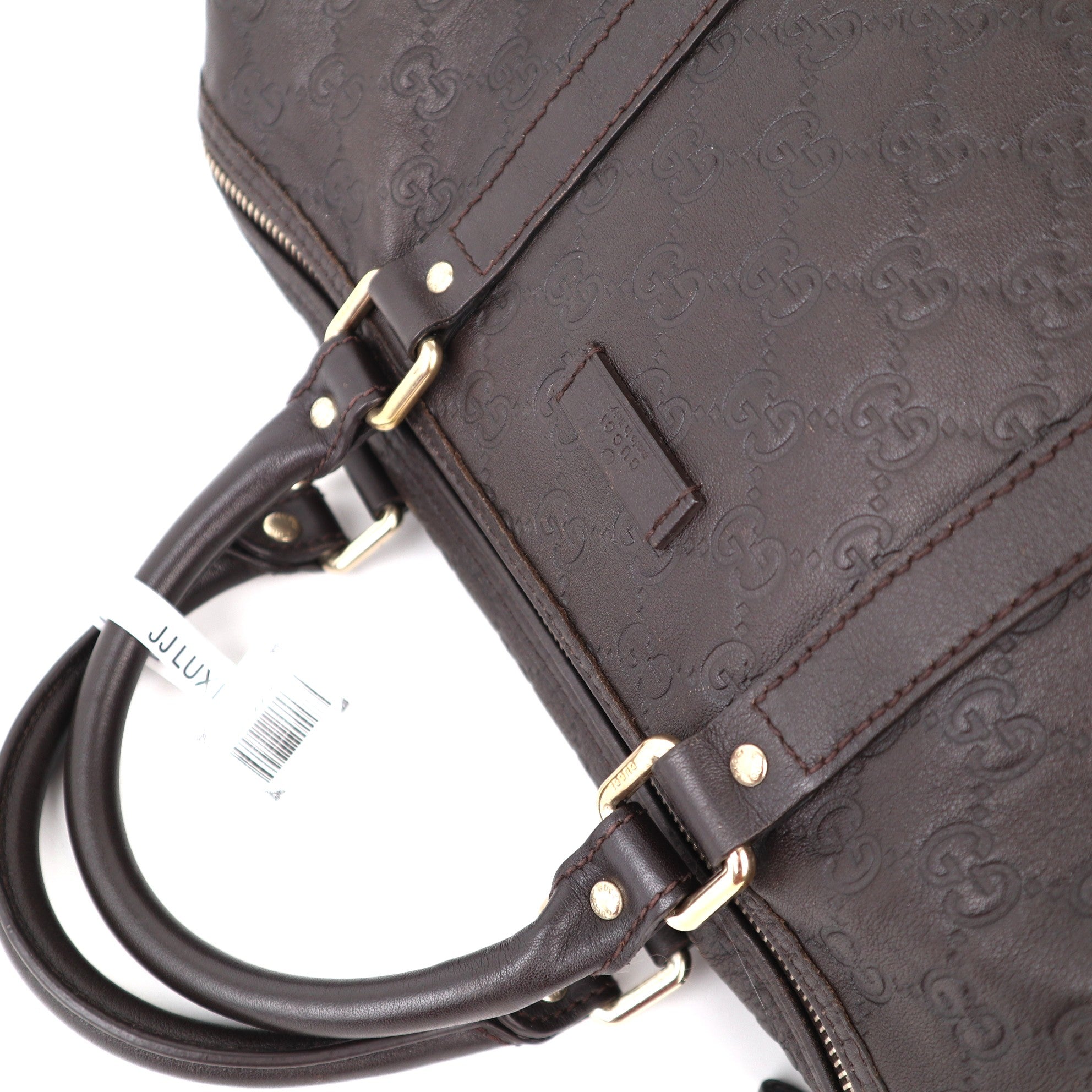 C1177 Gucci Brown Guccissima Leather Medium Joy Boston Bag-Pre Owned