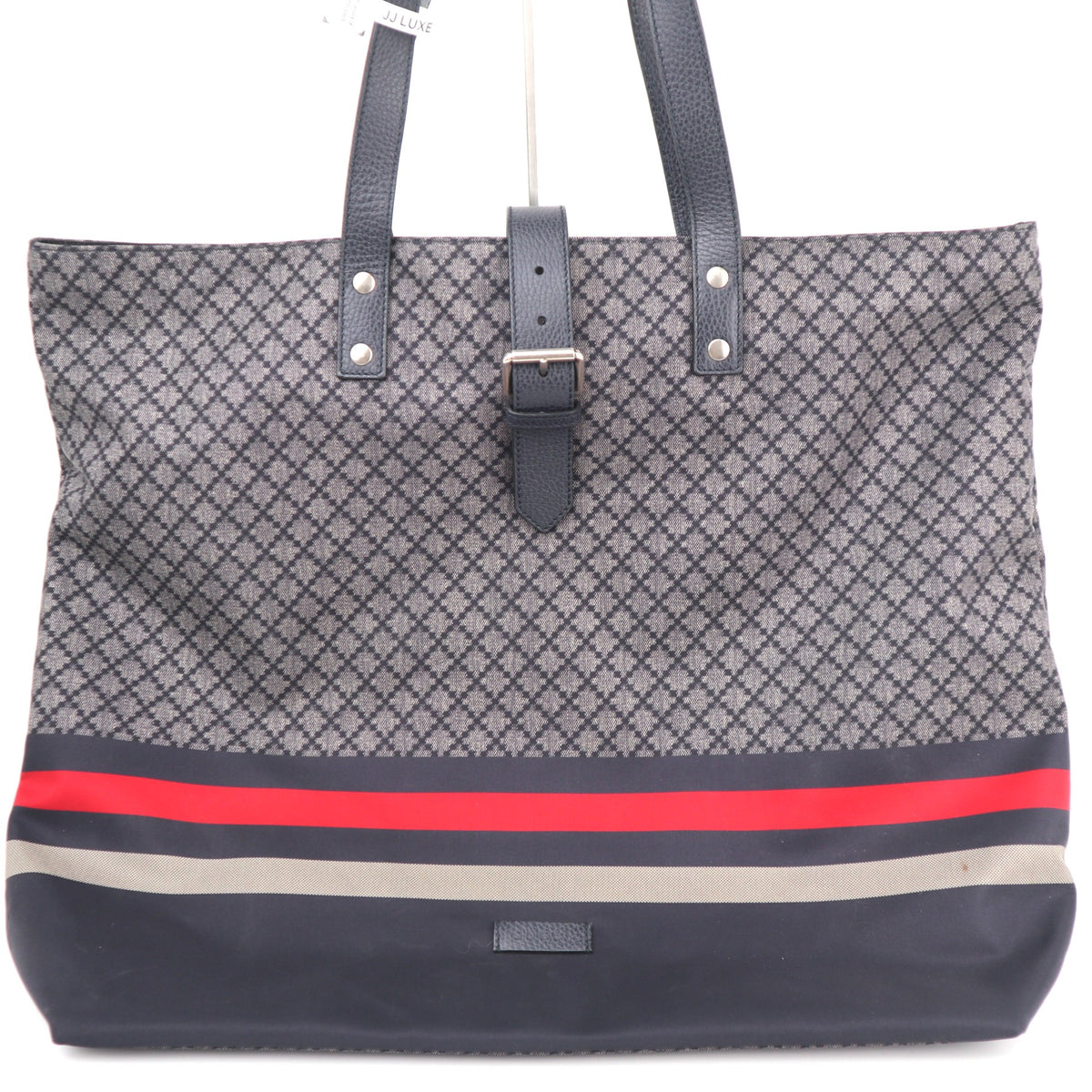 C2638# Gucci Tote Bag Diamante | Pre-Owned Very Good Brown Diamante Leather