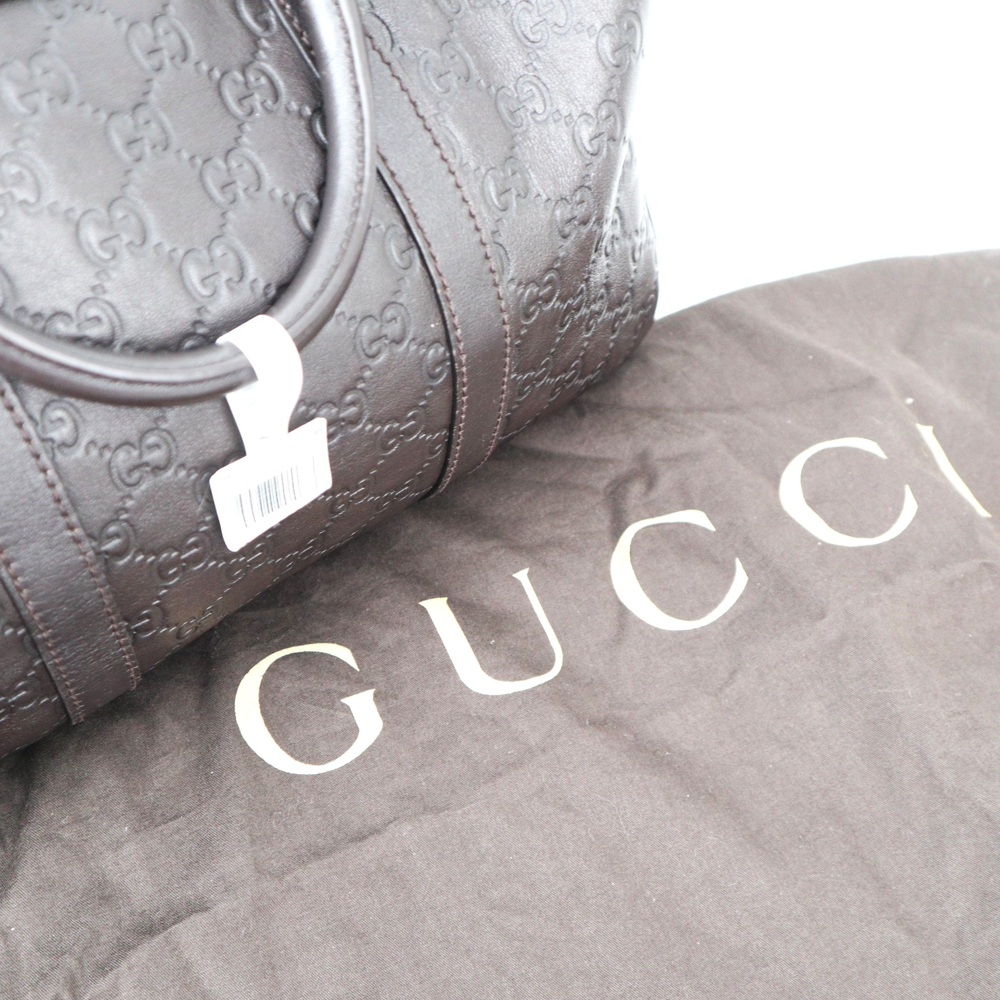 C1177 Gucci Brown Guccissima Leather Medium Joy Boston Bag-Pre Owned