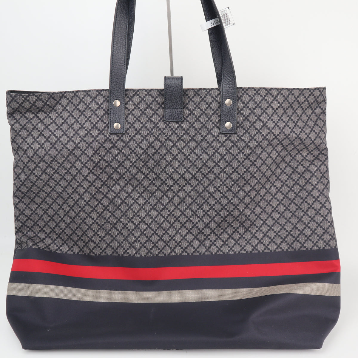 C2638# Gucci Tote Bag Diamante | Pre-Owned Very Good Brown Diamante Leather